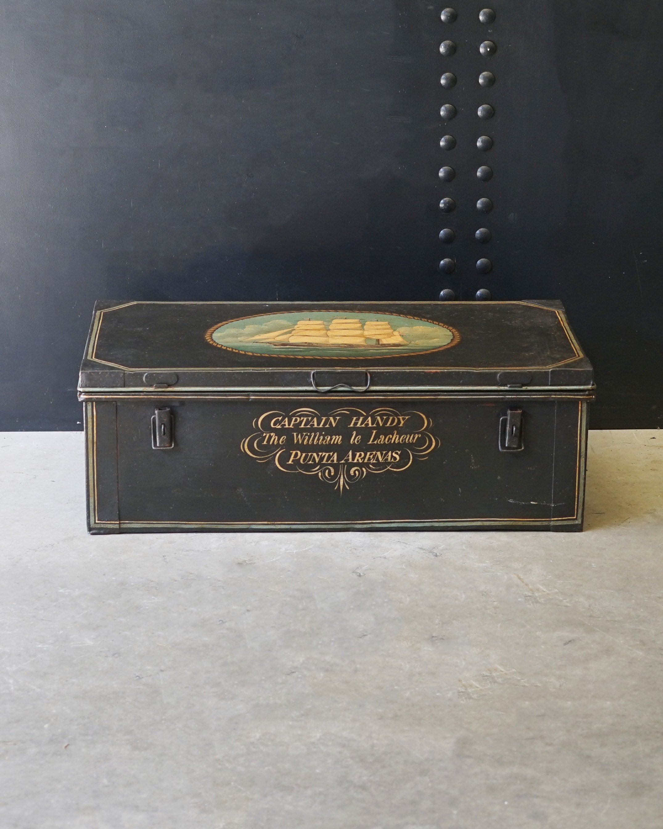 Clipper Travellers Trunk 19th Cent. Style Trinity Marine