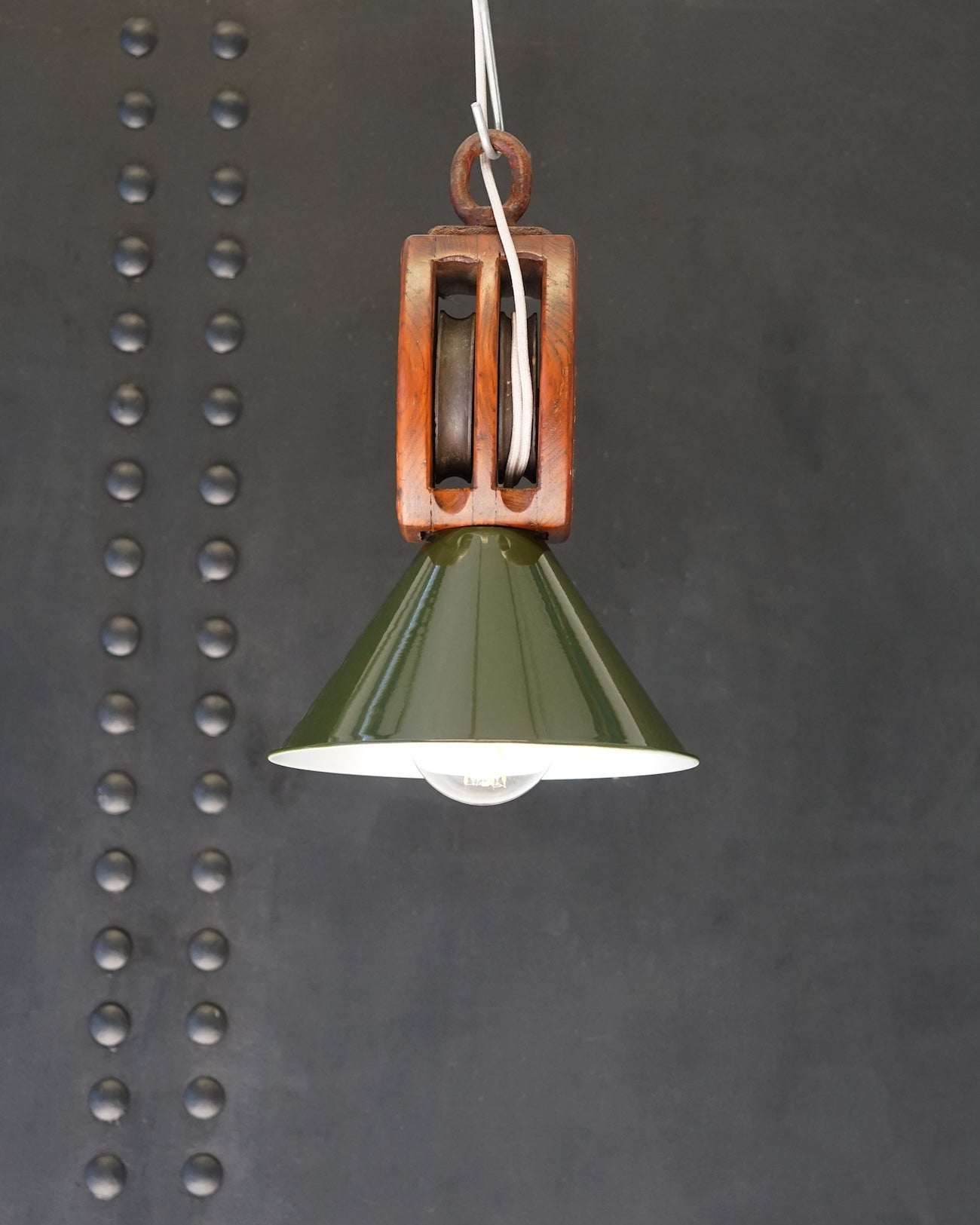 Ships Pulley Block Pendant Light Trinity Marine