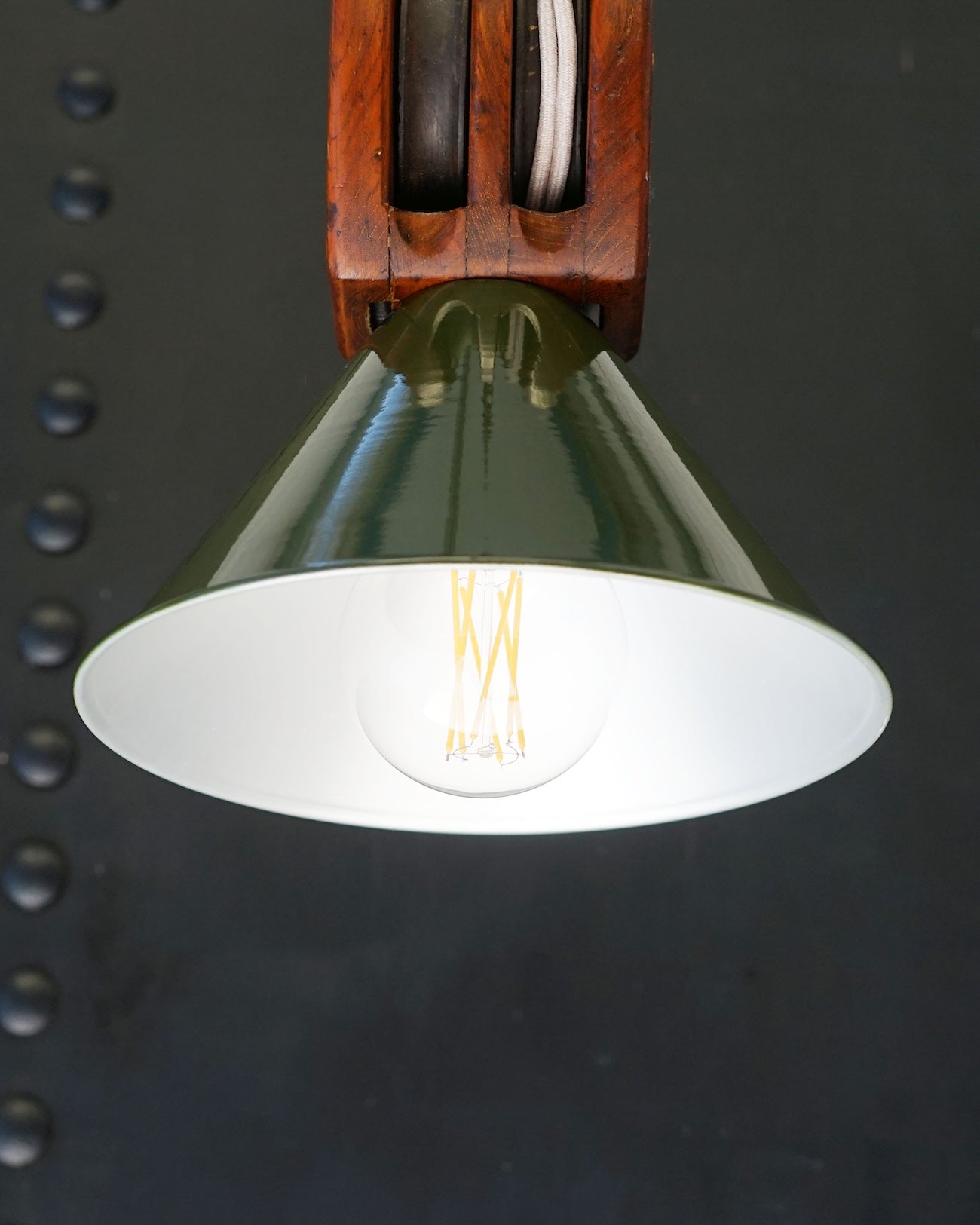 Ships Pulley Block Pendant Light Trinity Marine