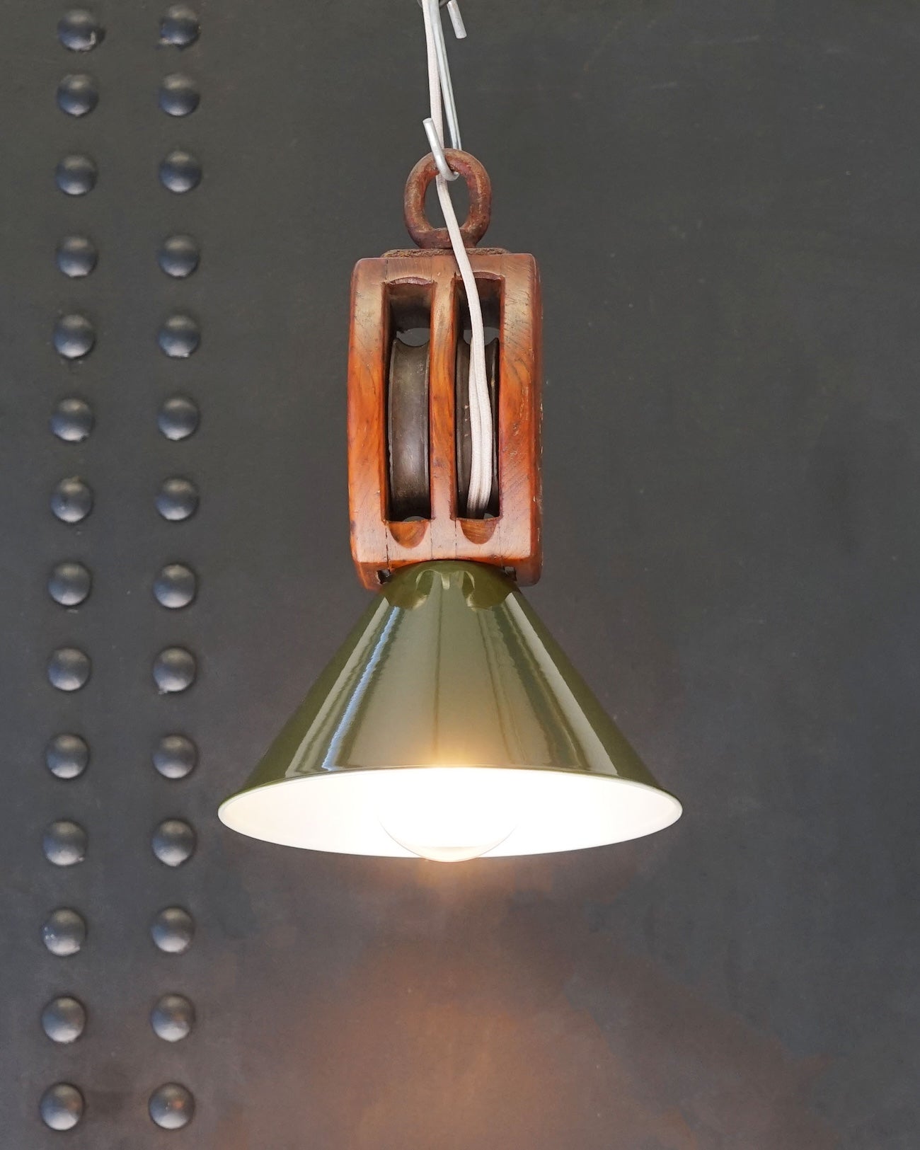 Ships Pulley Block Pendant Light Trinity Marine