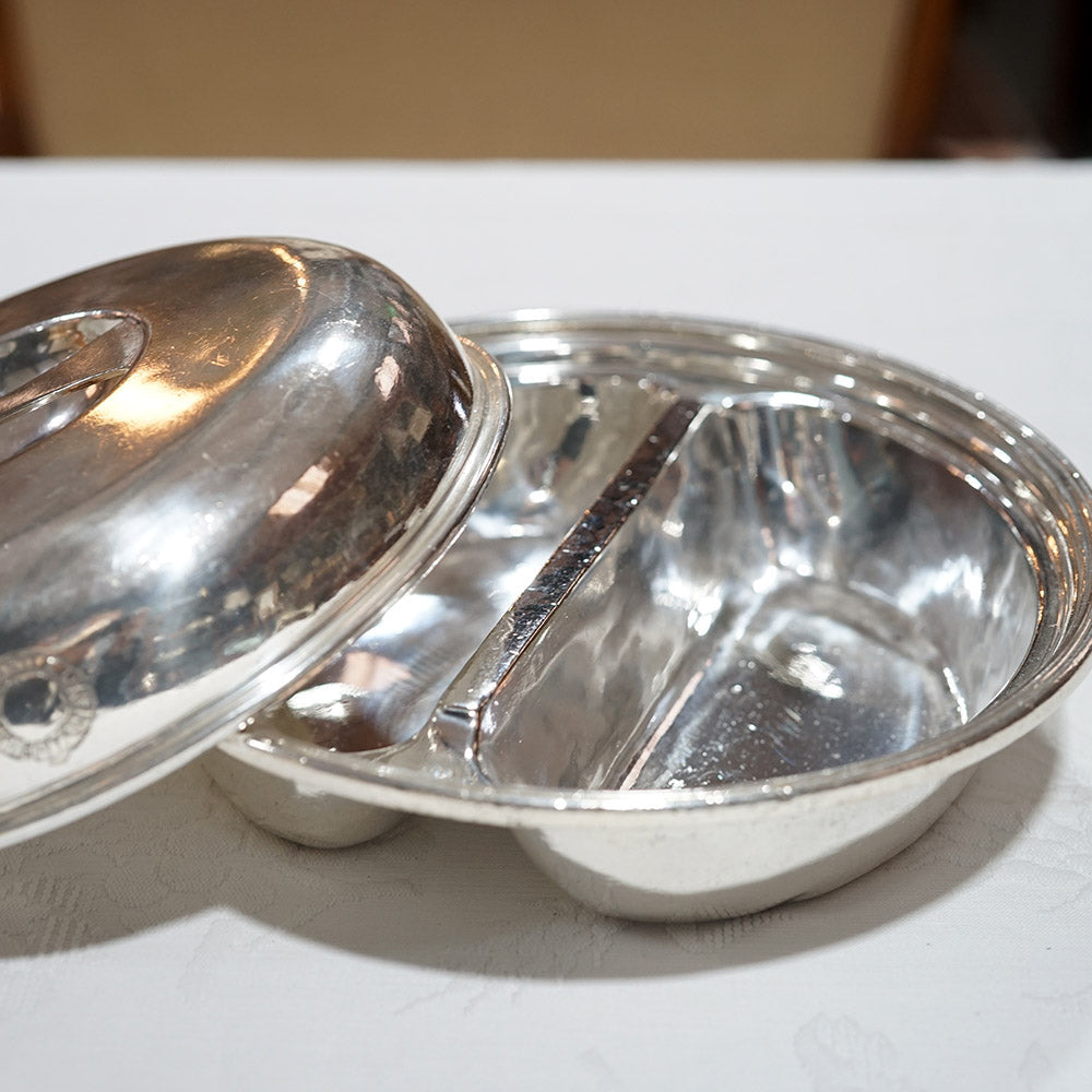 RMS Windsor Silver Plate Serving Dish & Cover Trinity Marine