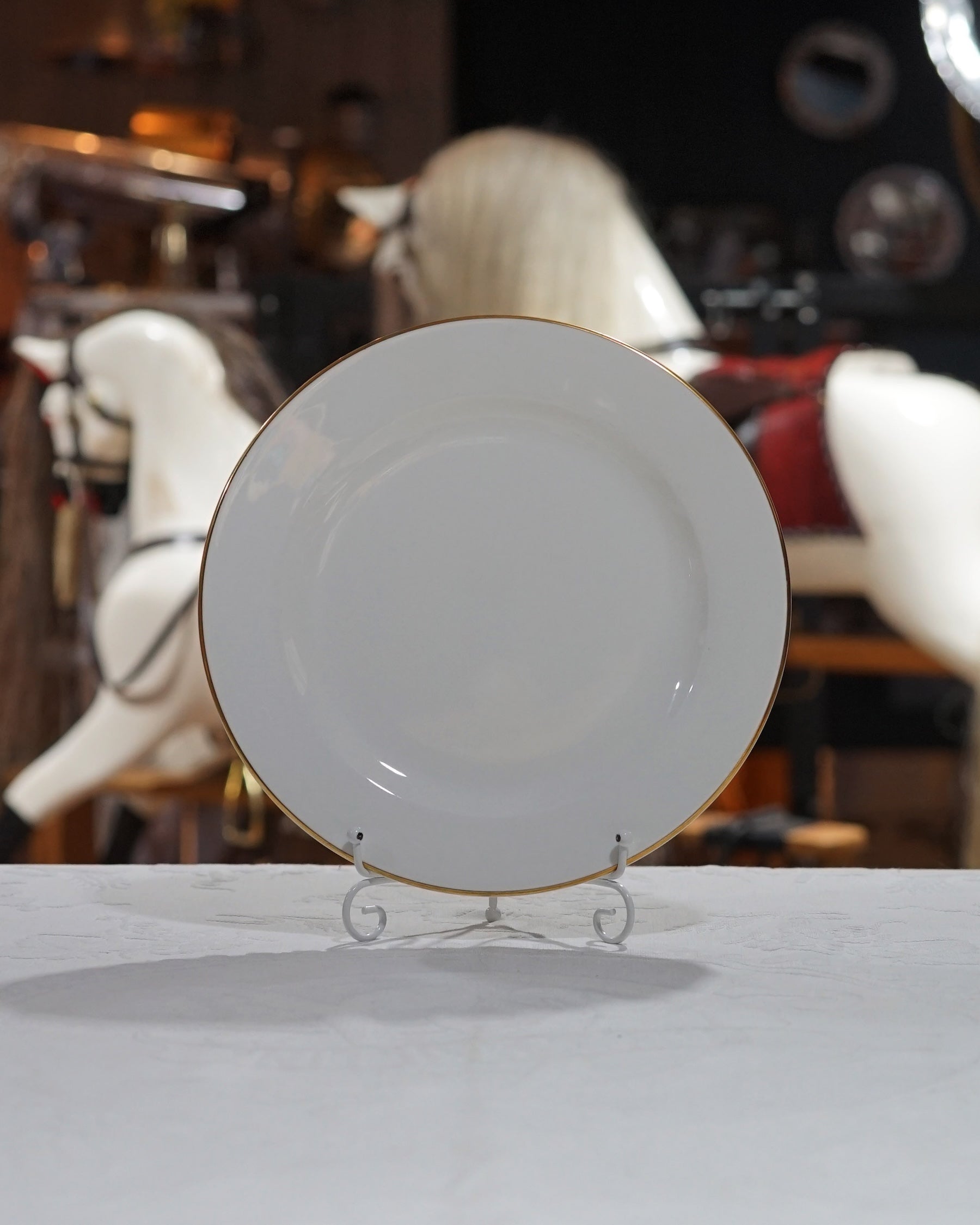 HMS Ark Royal and HMS Invincible - 10in China Plates x 4 Trinity Marine