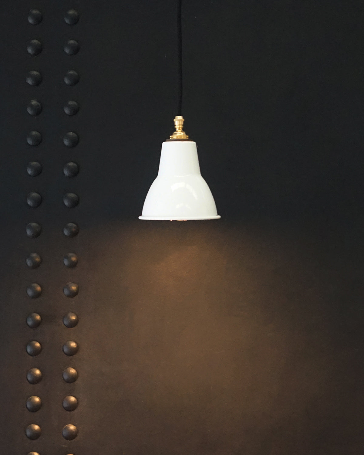 Royal Navy Admiralty White Enamel Pendant Light Trinity Marine