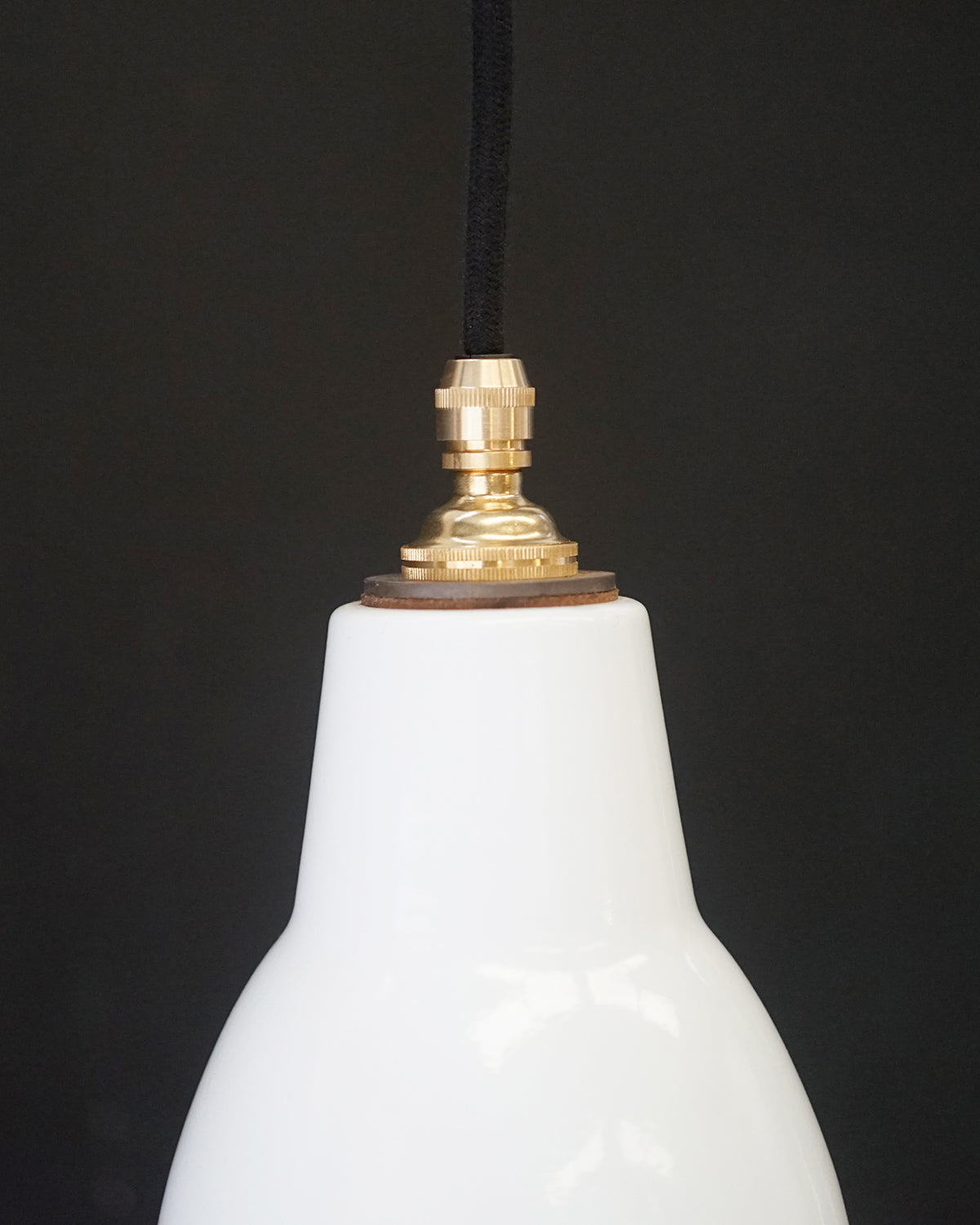 Royal Navy Admiralty White Enamel Pendant Light Trinity Marine