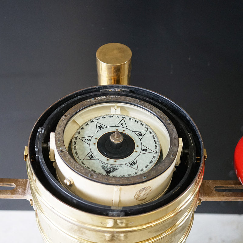 Rare Brass Binnacle - French Navy Trinity Marine