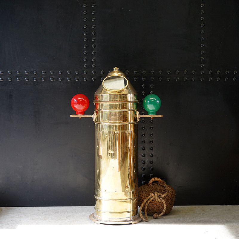 Rare Brass Binnacle - French Navy Trinity Marine