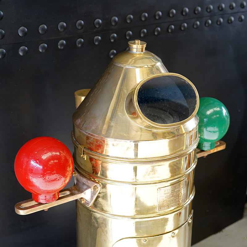 Rare Brass Binnacle - French Navy Trinity Marine