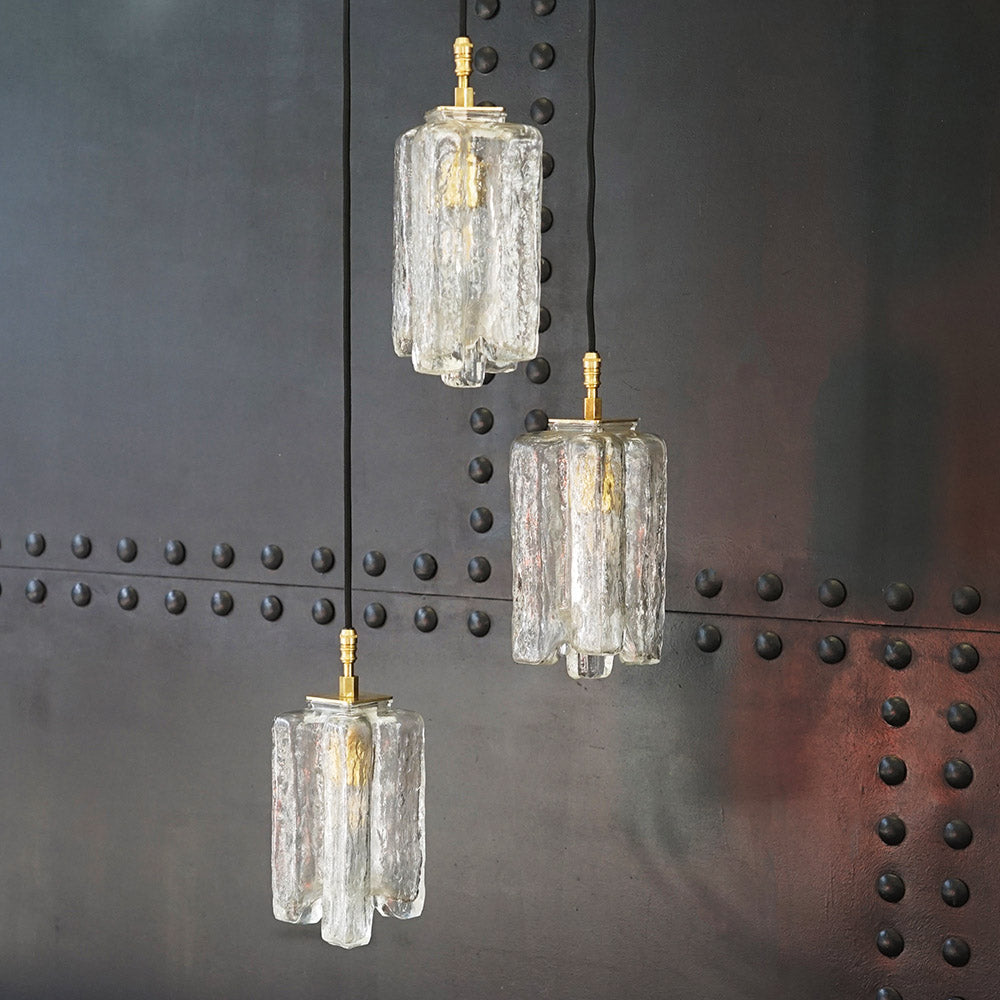 Rare Granada Ice Glass Cascade Chandelier – JT Kalmar Trinity Marine