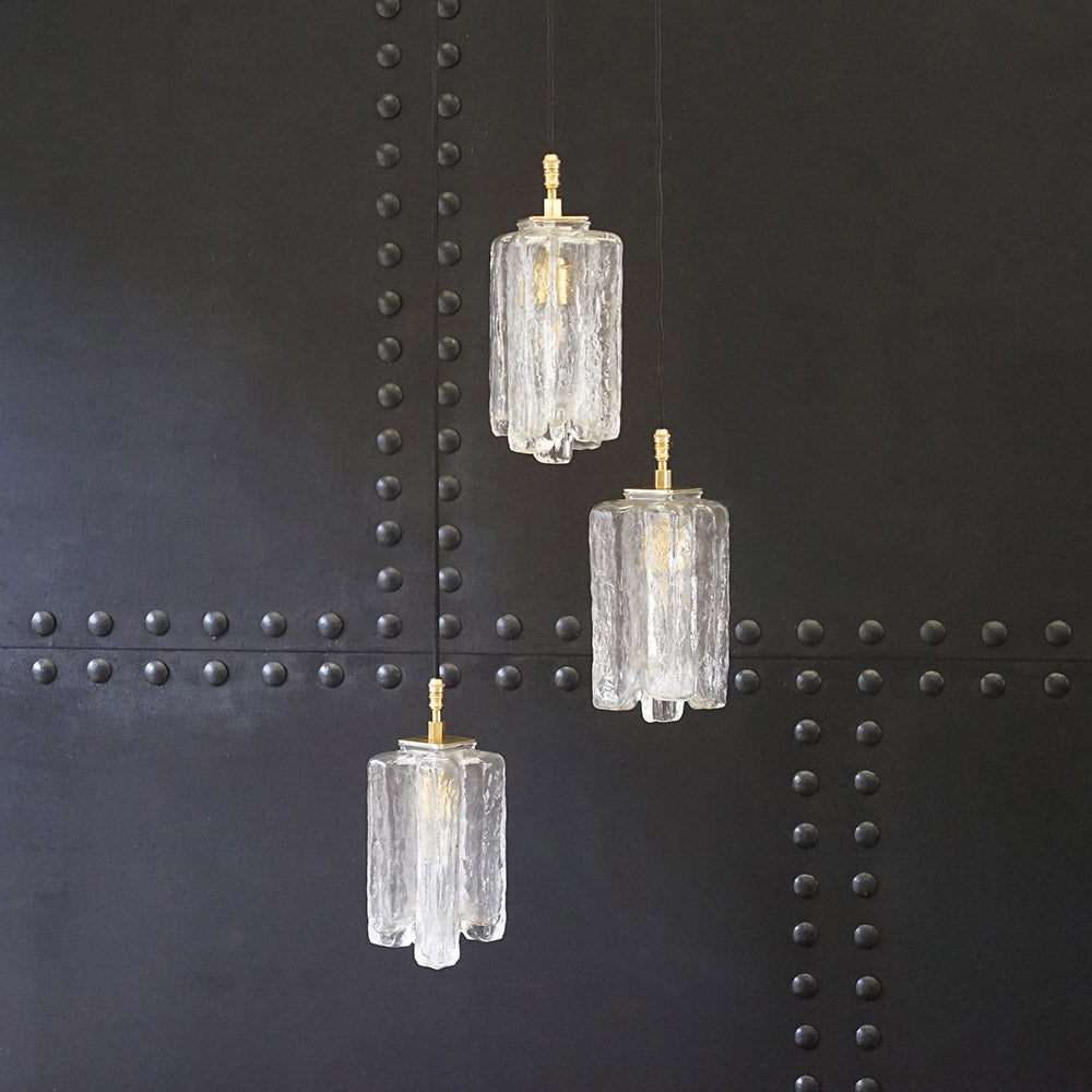 Rare Granada Ice Glass Cascade Chandelier – JT Kalmar Trinity Marine