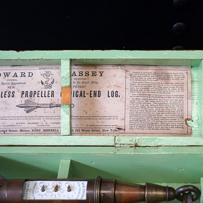 Rare Harpoon Style Ships Log by Massey Trinity Marine