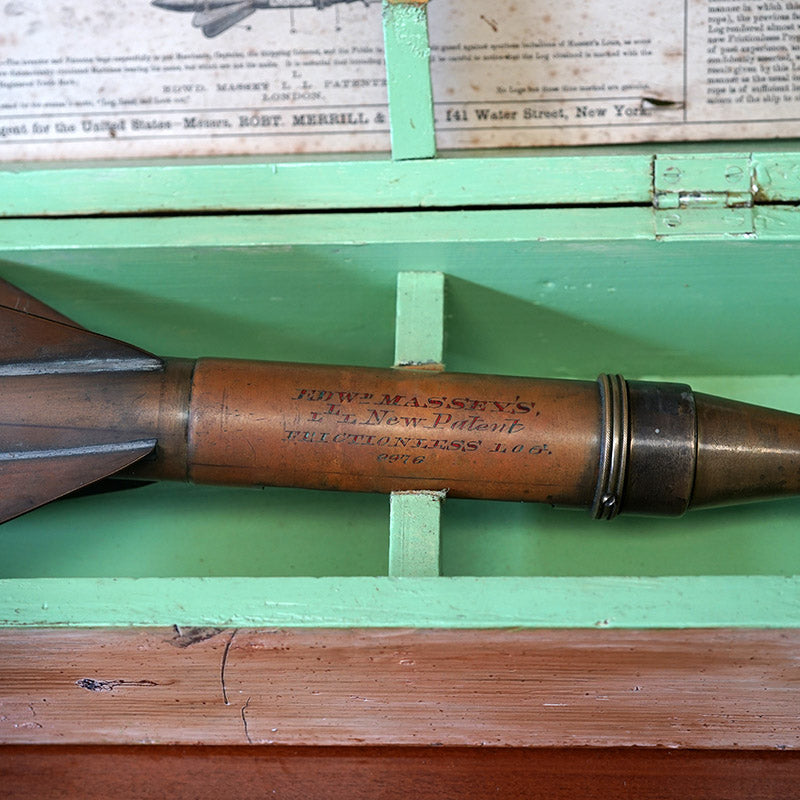 Rare Harpoon Style Ships Log by Massey Trinity Marine