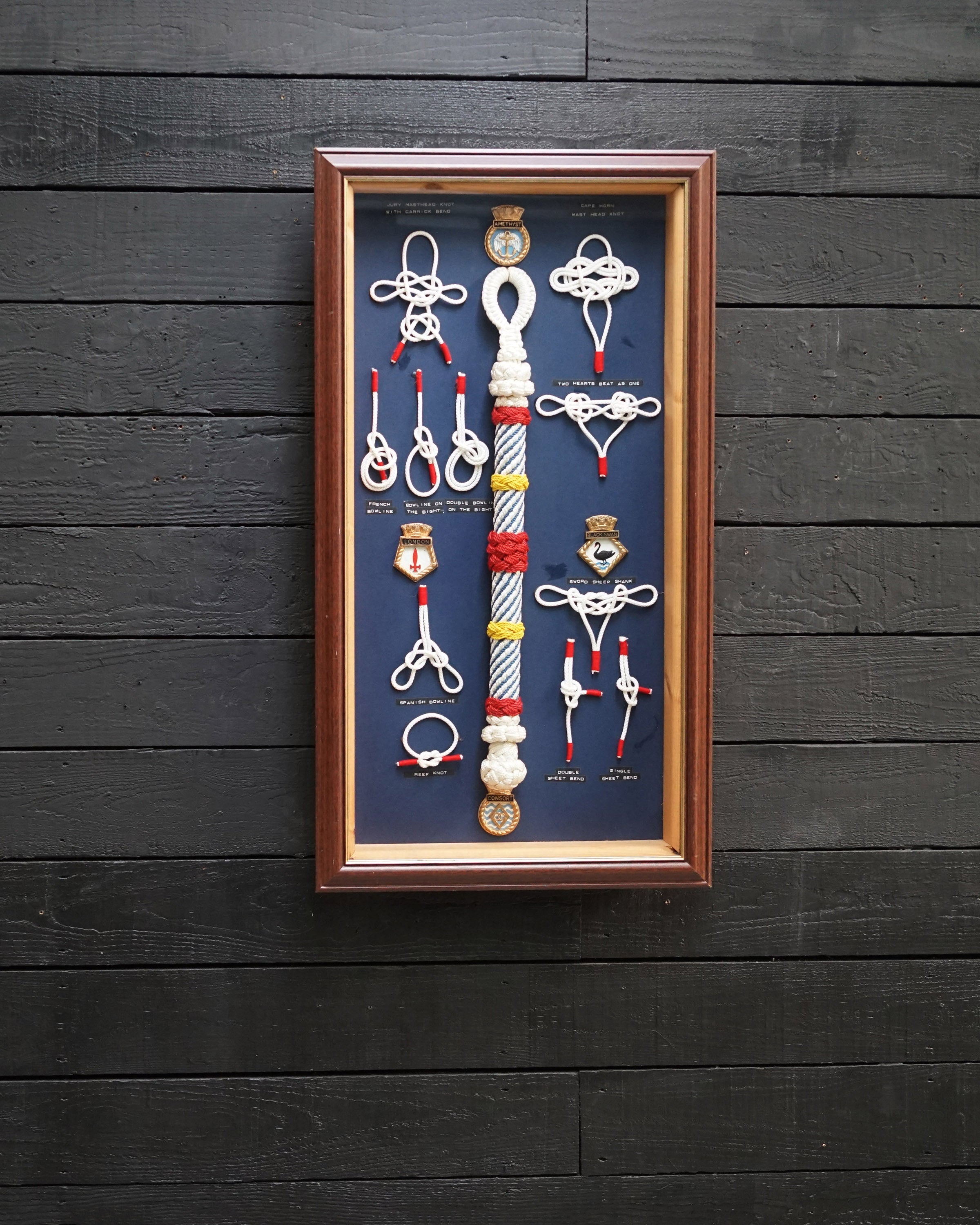Framed Maritime Knot Board Display Trinity Marine