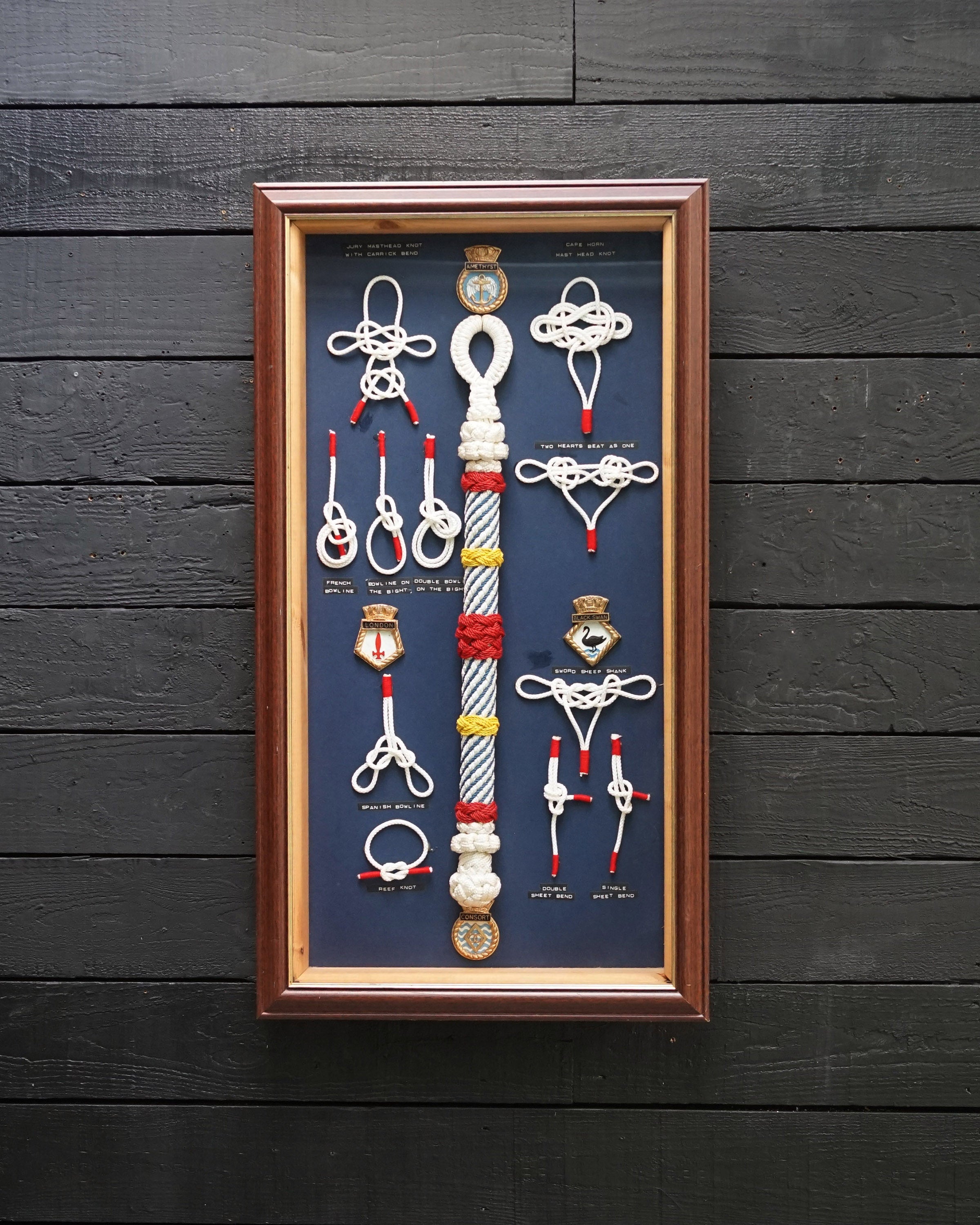 Framed Maritime Knot Board Display Trinity Marine