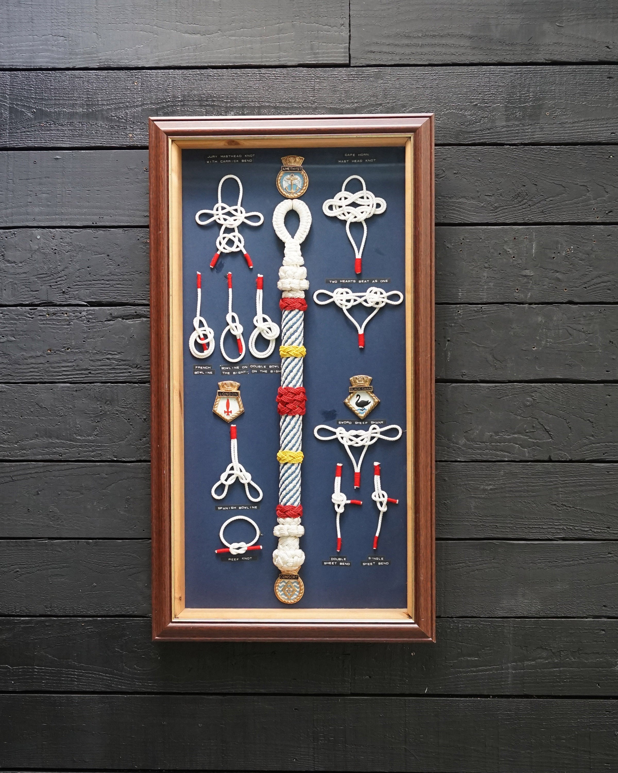 Framed Maritime Knot Board Display Trinity Marine