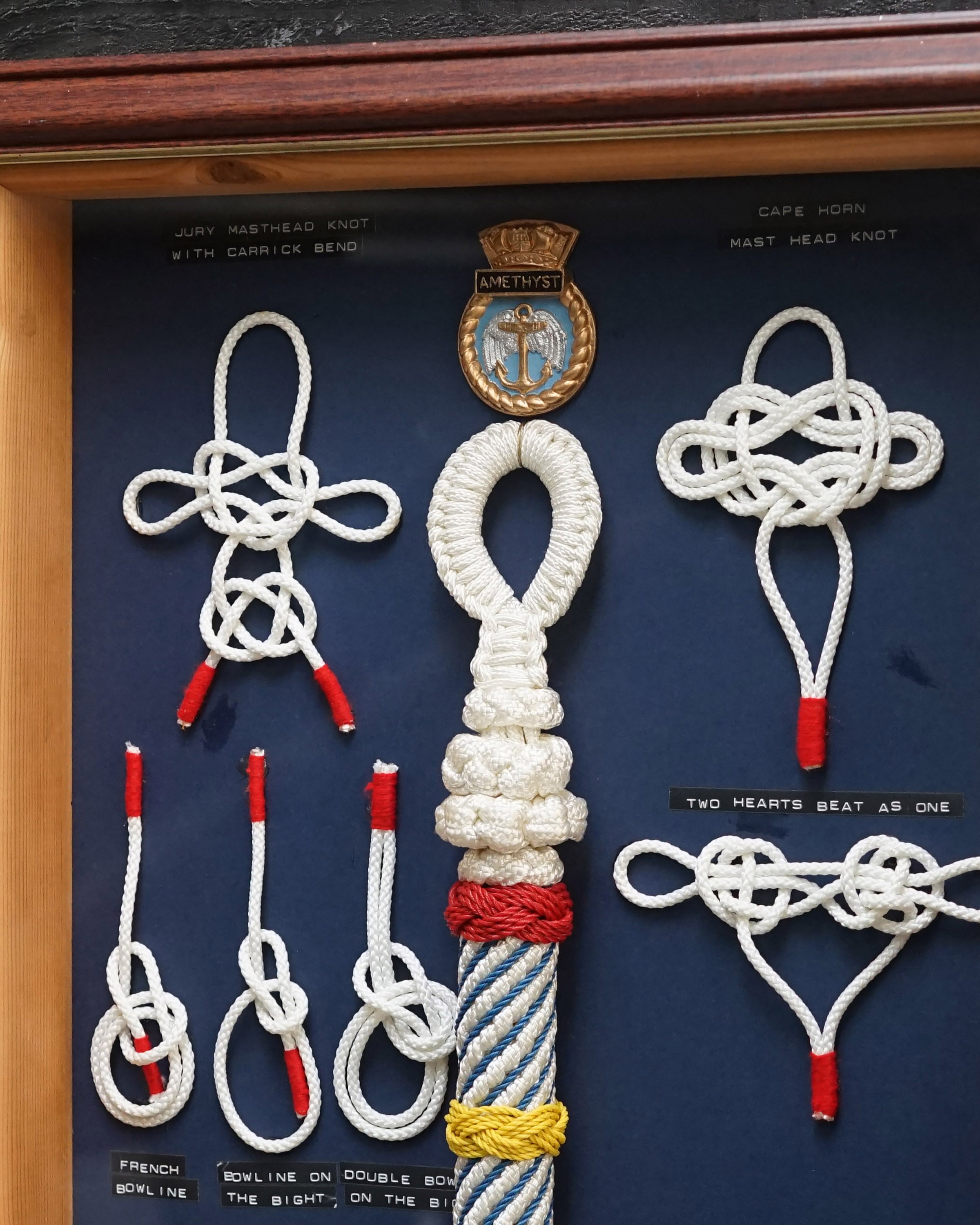 Framed Maritime Knot Board Display Trinity Marine