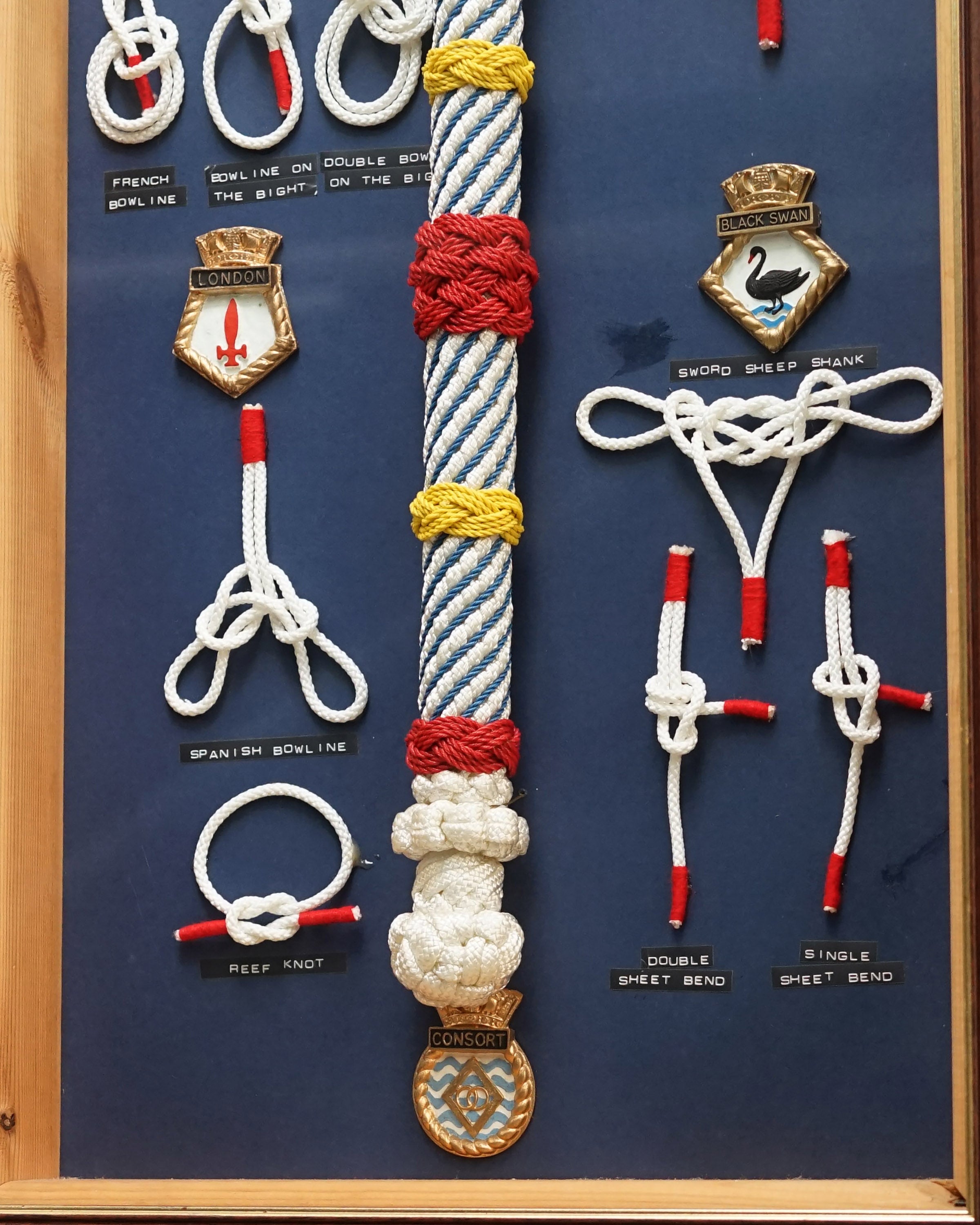 Framed Maritime Knot Board Display Trinity Marine