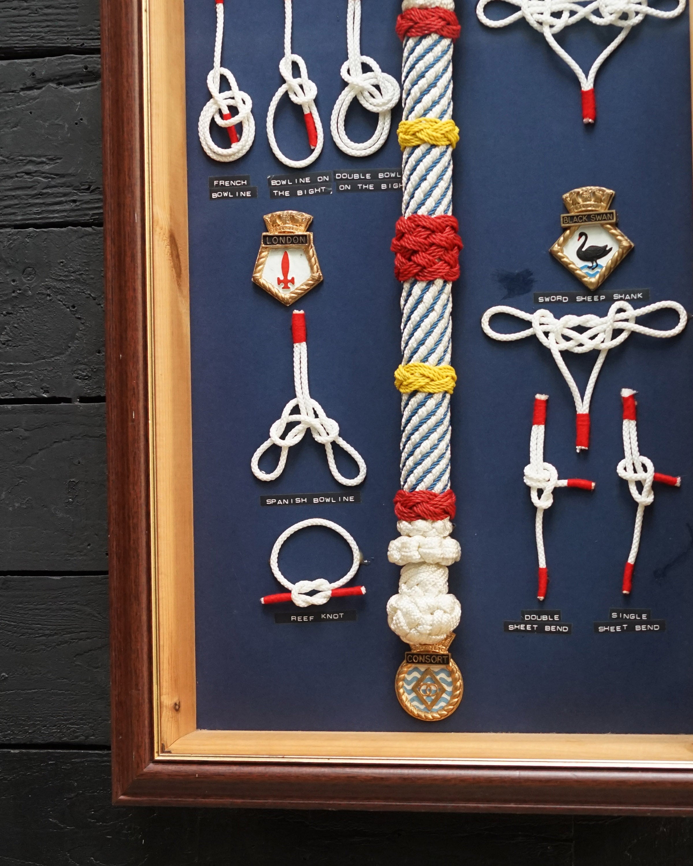 Framed Maritime Knot Board Display Trinity Marine