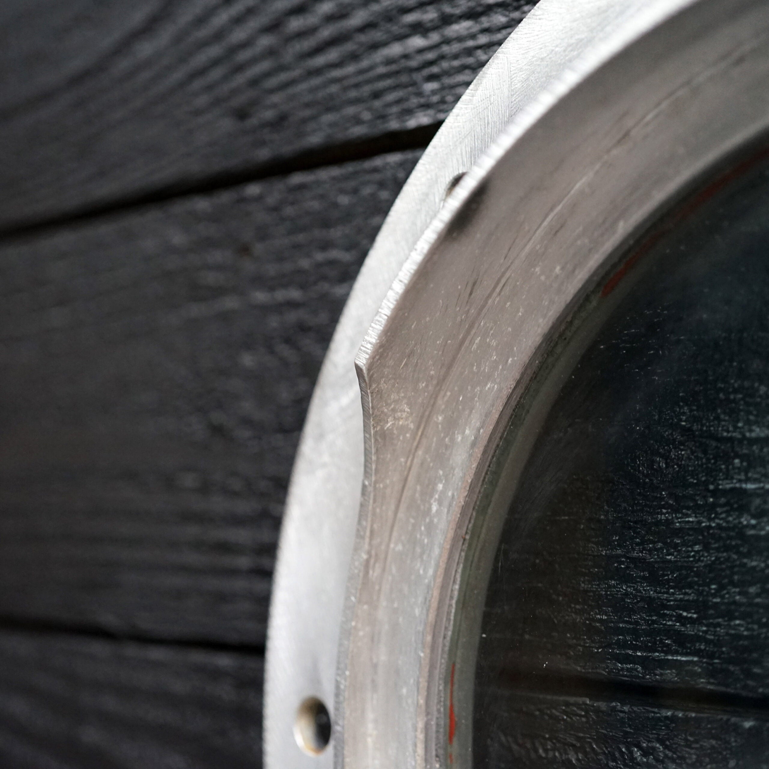 Reclaimed 12in Glass Porthole - Weather Lip Trinity Marine