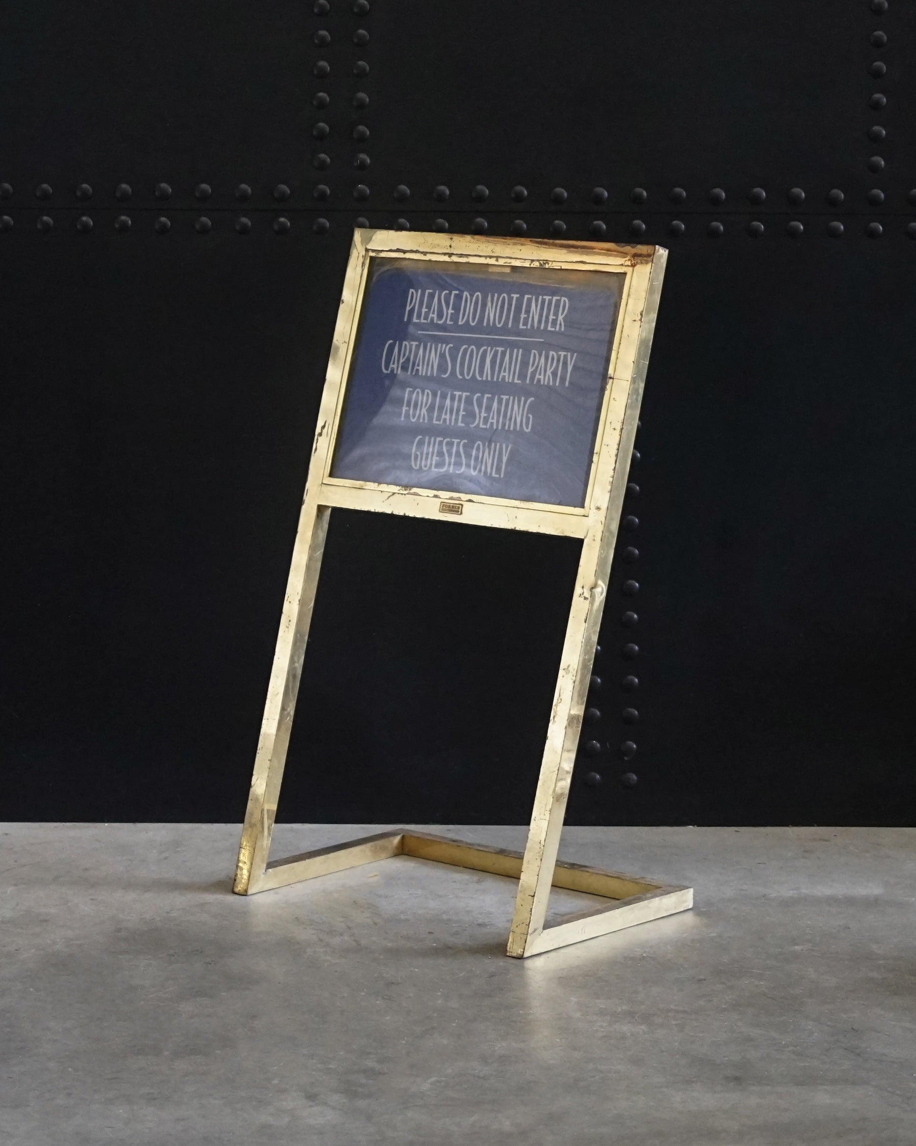 Restaurant Sign from SS Norway Trinity Marine