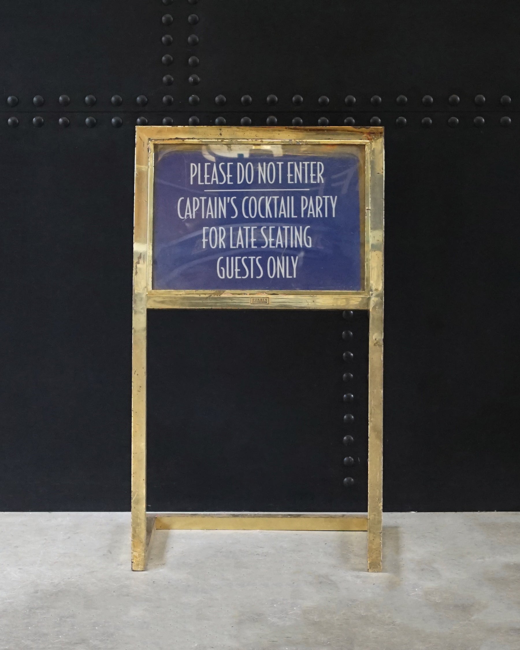 Restaurant Sign from SS Norway Trinity Marine