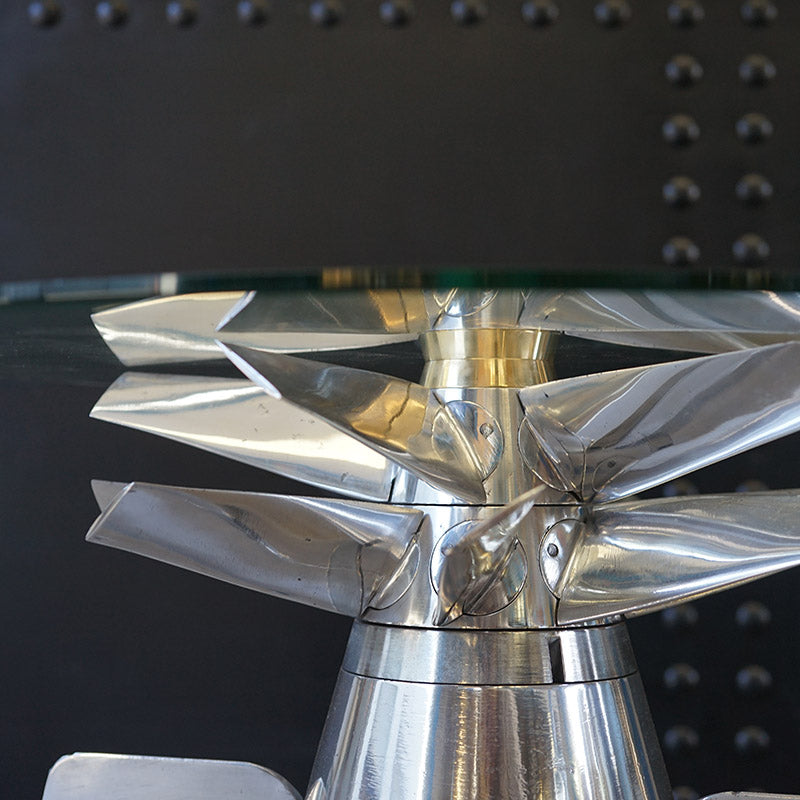 polished tigerfish torpedo table
