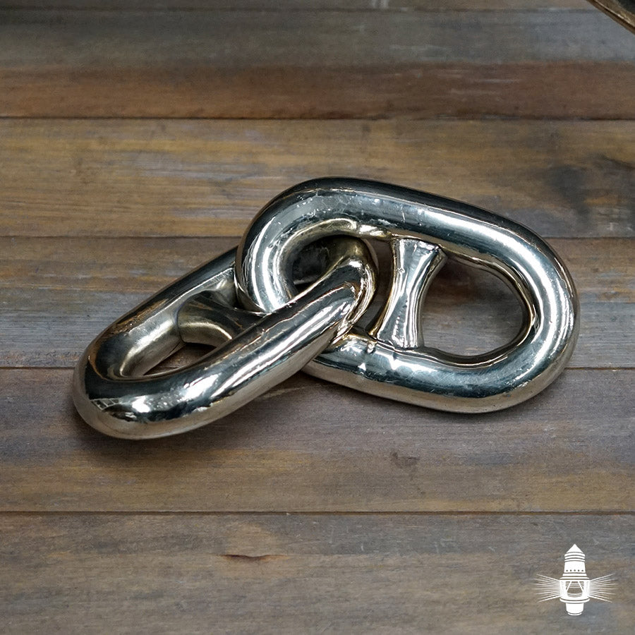 Royal Navy Minesweeper Stud-Link Chain - Double Trinity Marine