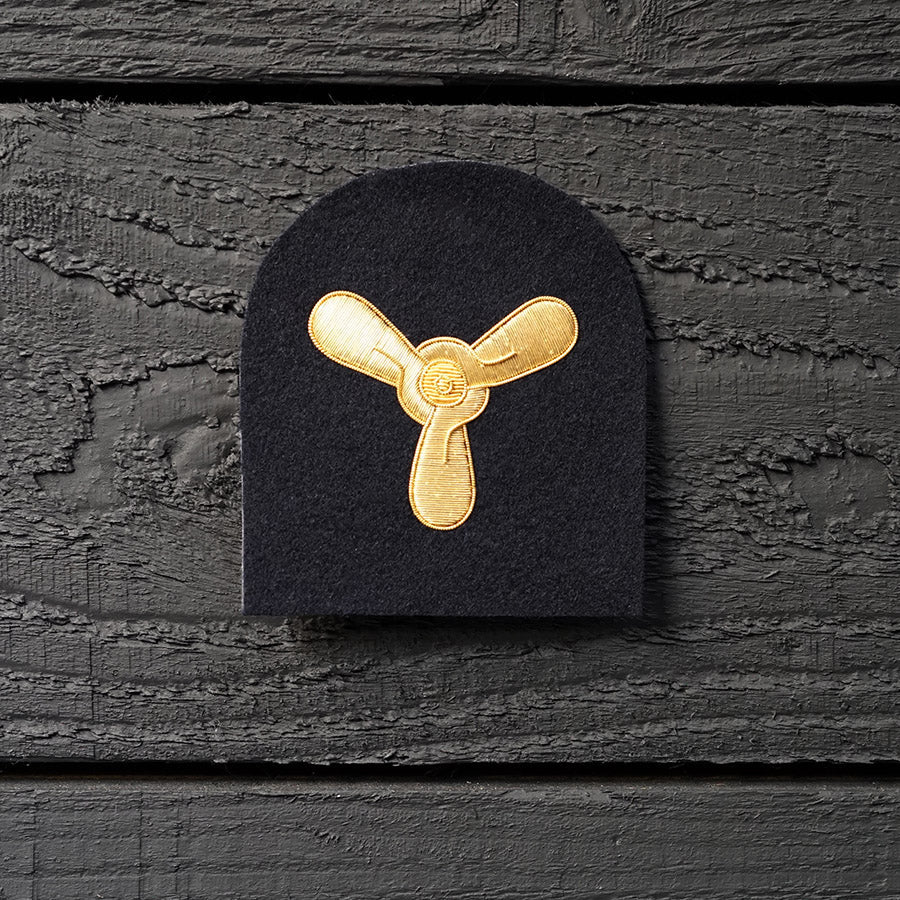 Royal Navy Uniform Badge – Engineer / Stoker Badge Trinity Marine