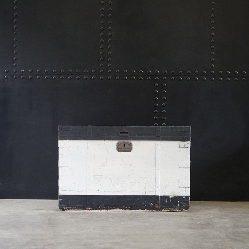 Painted Royal Navy Officers Trunk Trinity Marine
