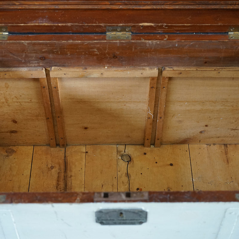 Painted Royal Navy Officers Trunk Trinity Marine