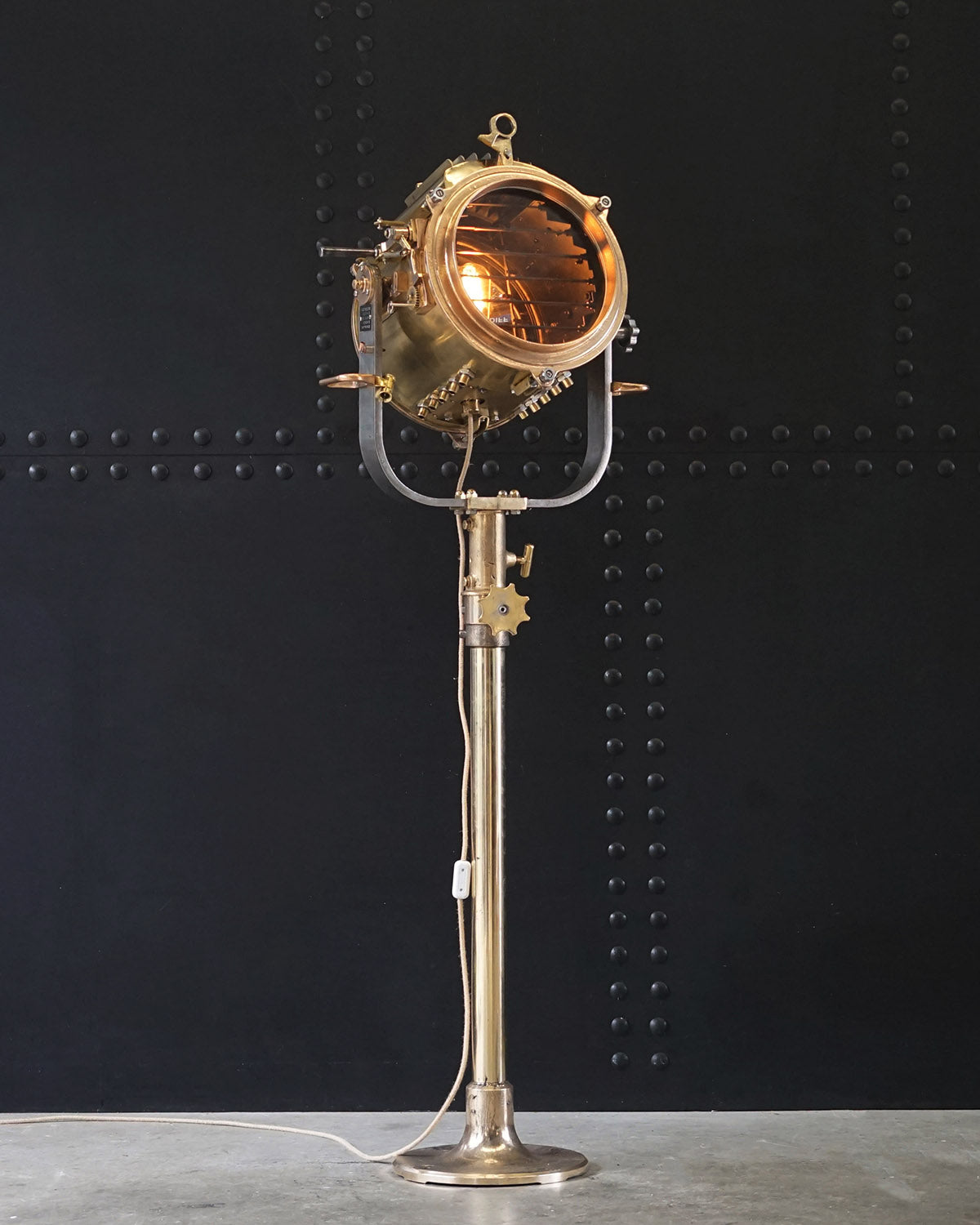 Royal Navy Warship Signal Lamp on Stand