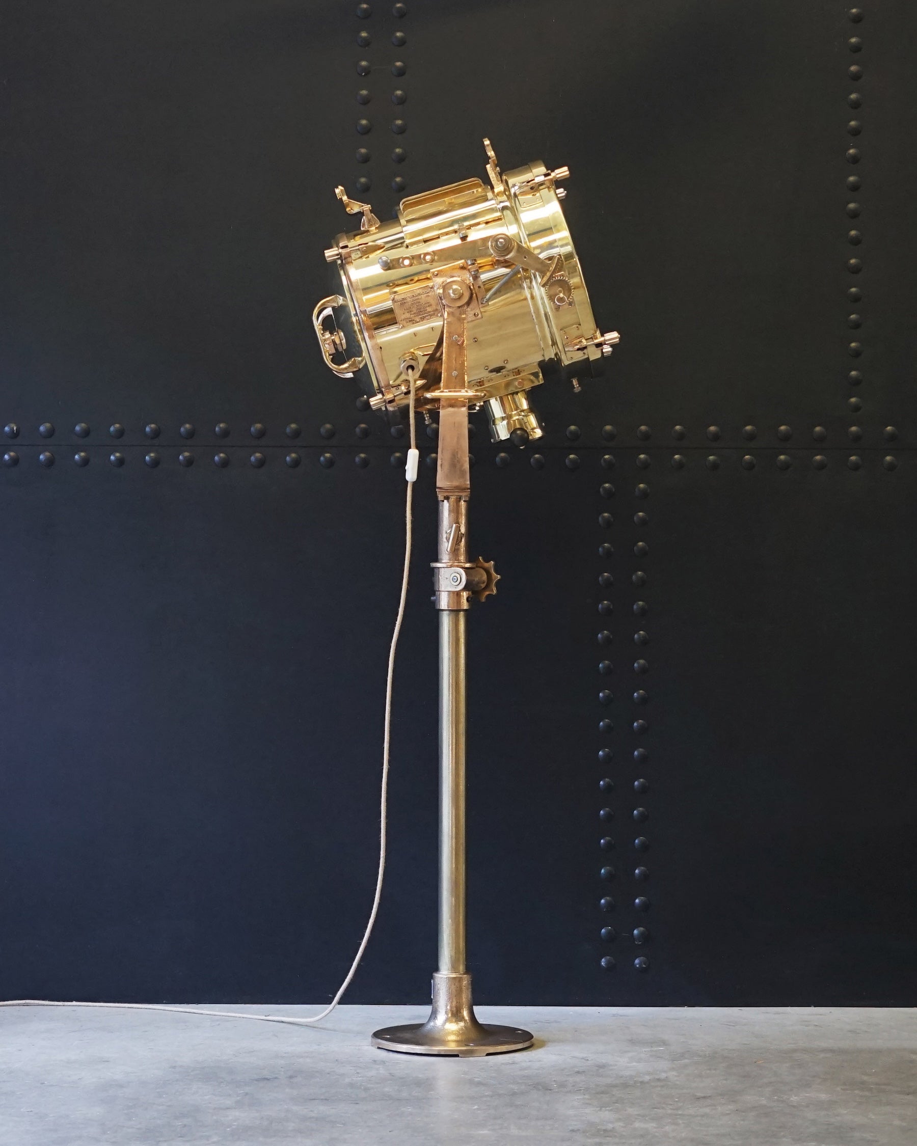 Royal Navy Warship Signal Lamp on Stand Trinity Marine