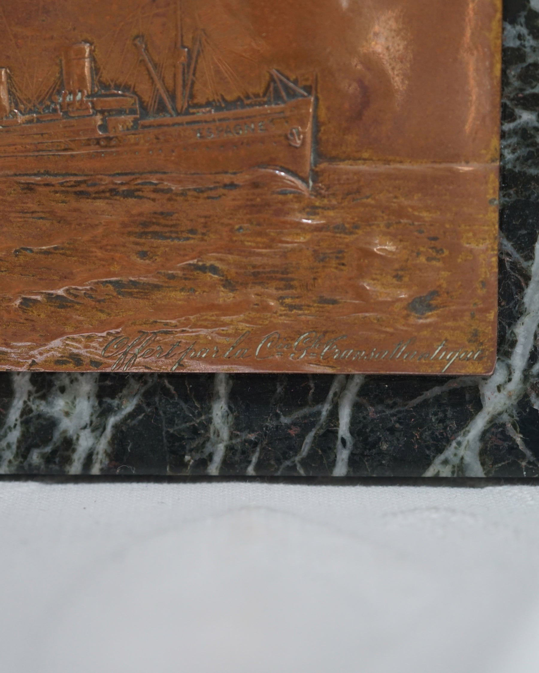 SS Espagne (French Line) Paperweight Trinity Marine