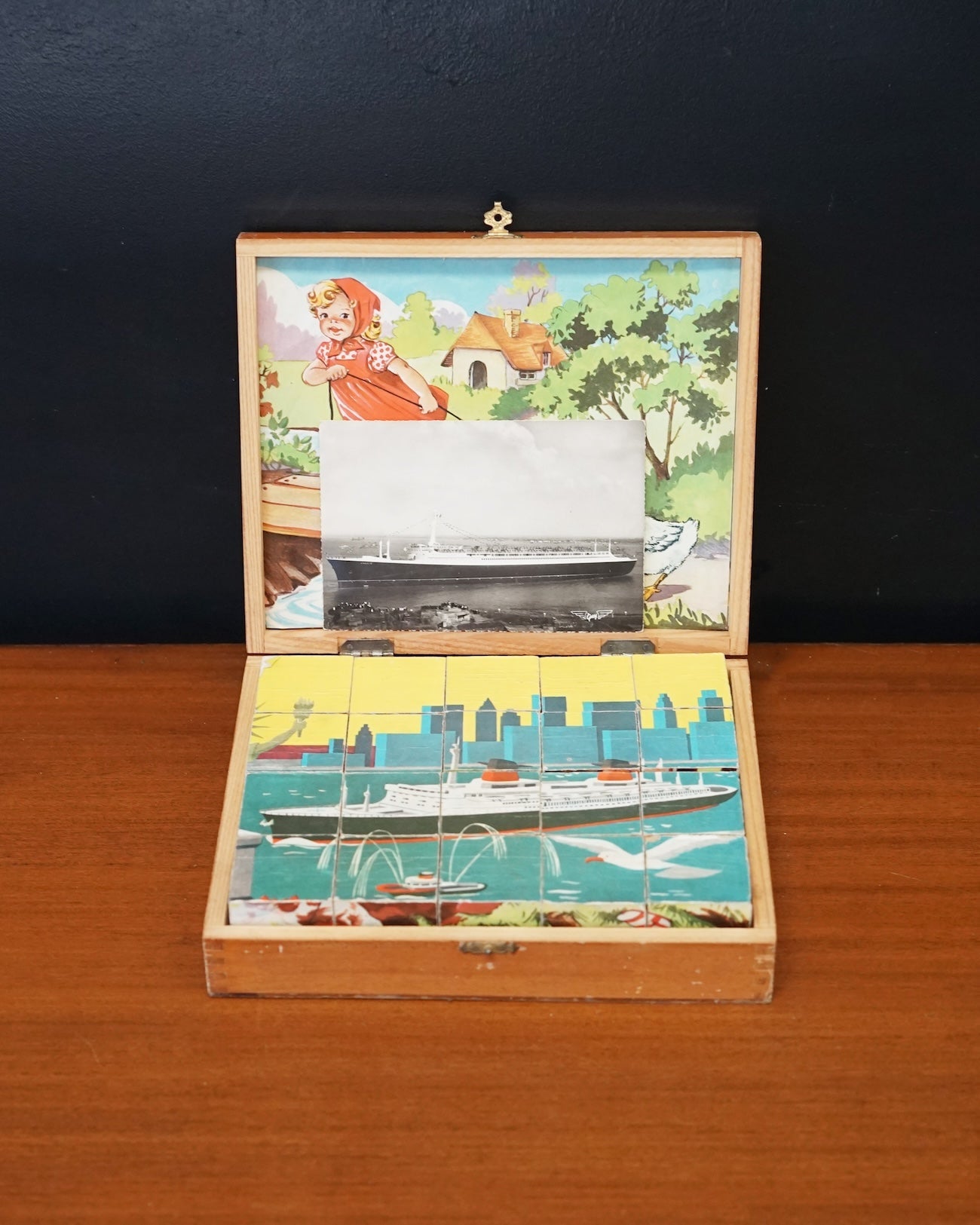 Rare French Line Cube Puzzle Trinity Marine