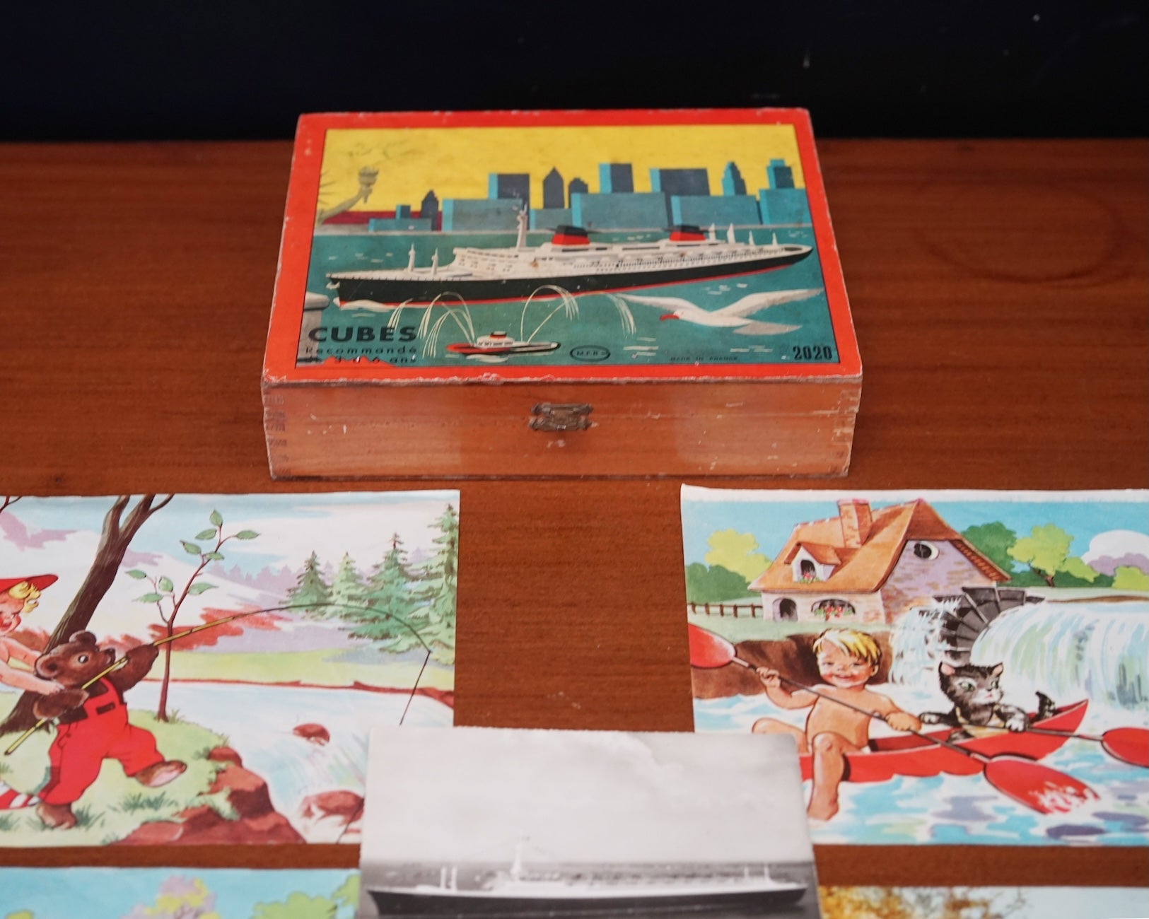 Rare French Line Cube Puzzle Trinity Marine
