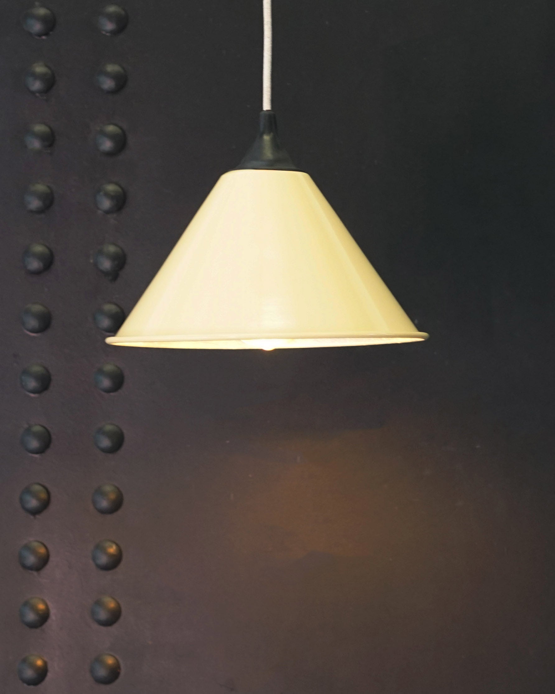 Reclaimed Army Field Conical Pendant Light - Colours Trinity Marine