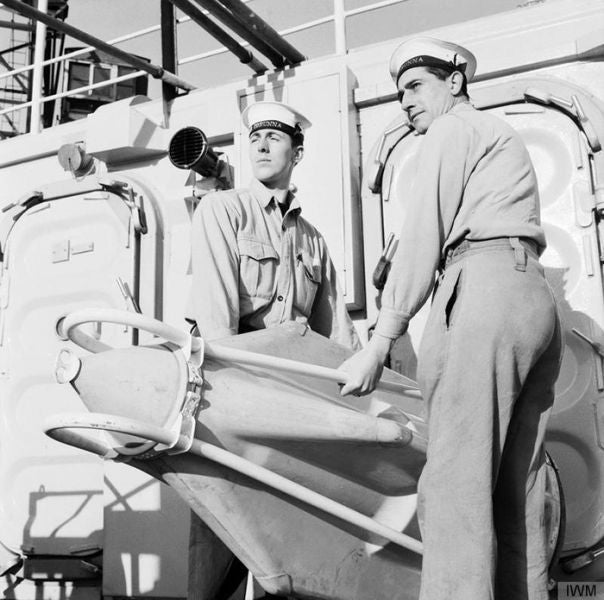 HMS Corunna Screen Badge - 1945 Trinity Marine