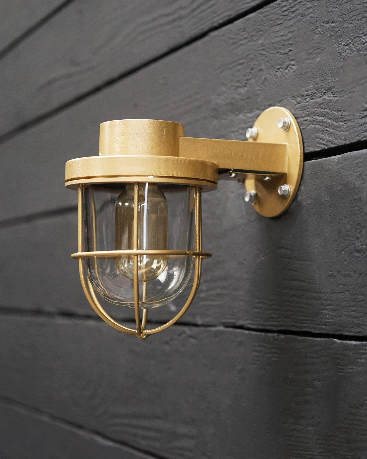 Seafarer Brass Outdoor Wall Light