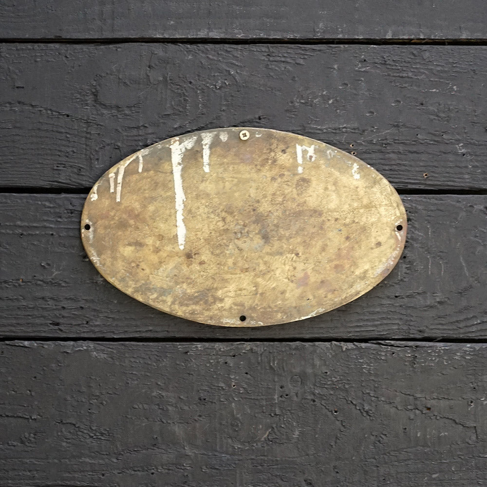 Ships Builders Plate Hyundai Heavy Ind 1979 Trinity Marine