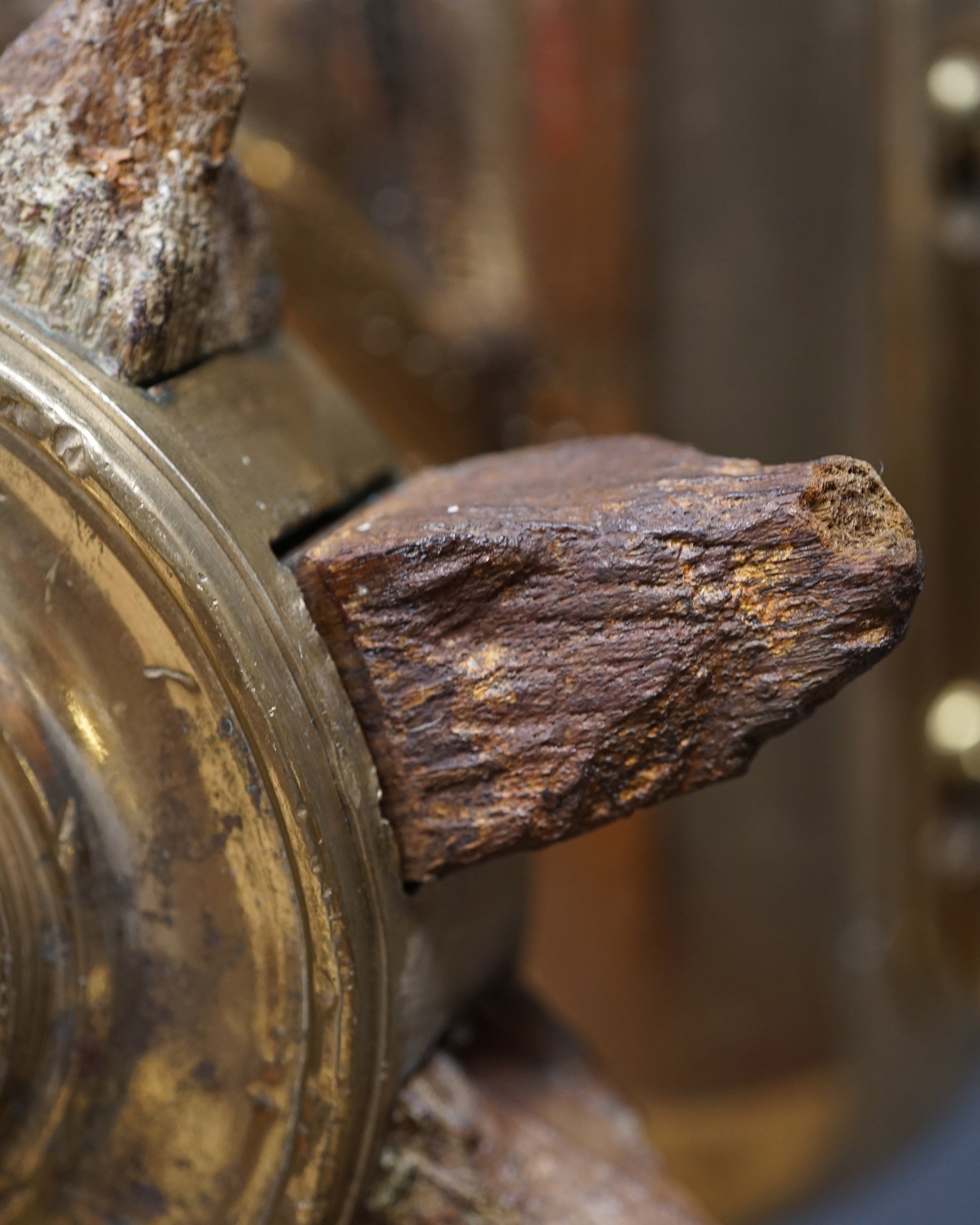 Shipwreck-Recovered Brass Steering Pedestal – Harfield & Co. Ltd., London Trinity Marine