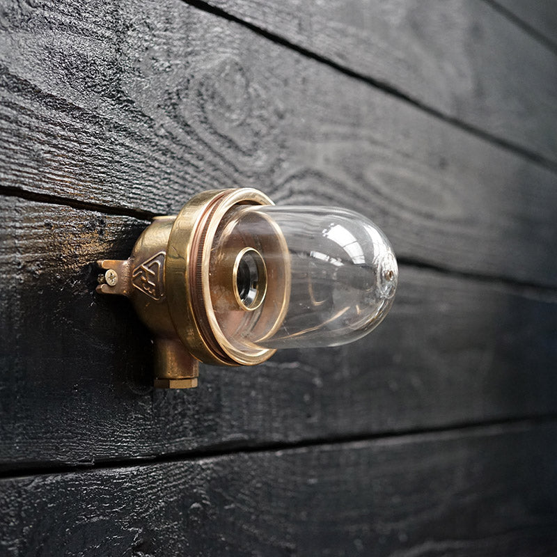Small Brass Passage Wall Light Trinity Marine
