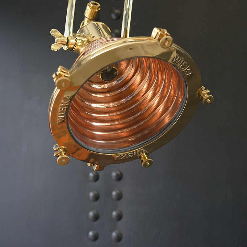 Ocean Liner Fluted Copper Cargo Pendant Trinity Marine