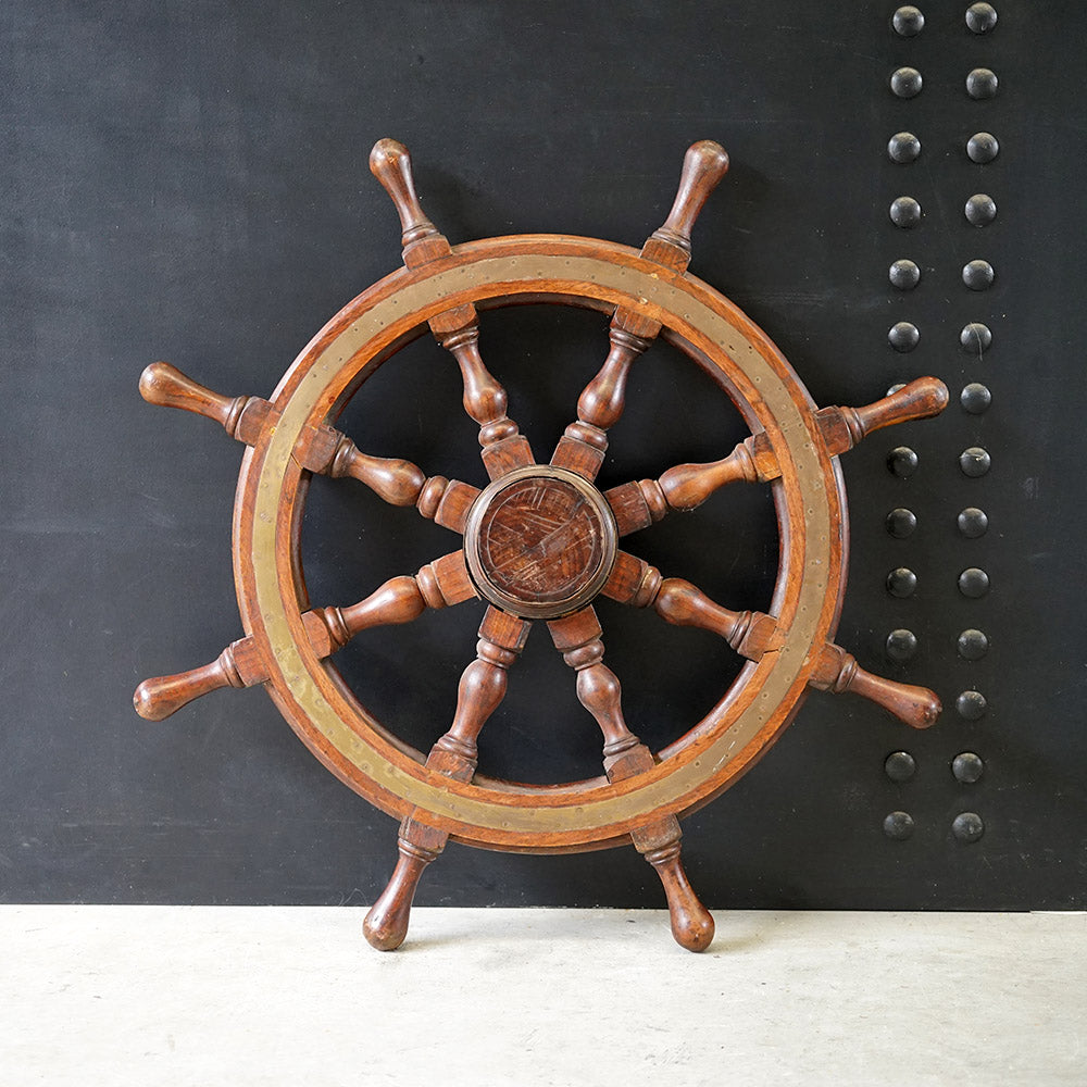Small 19th Cent. Ships Wheel Trinity Marine
