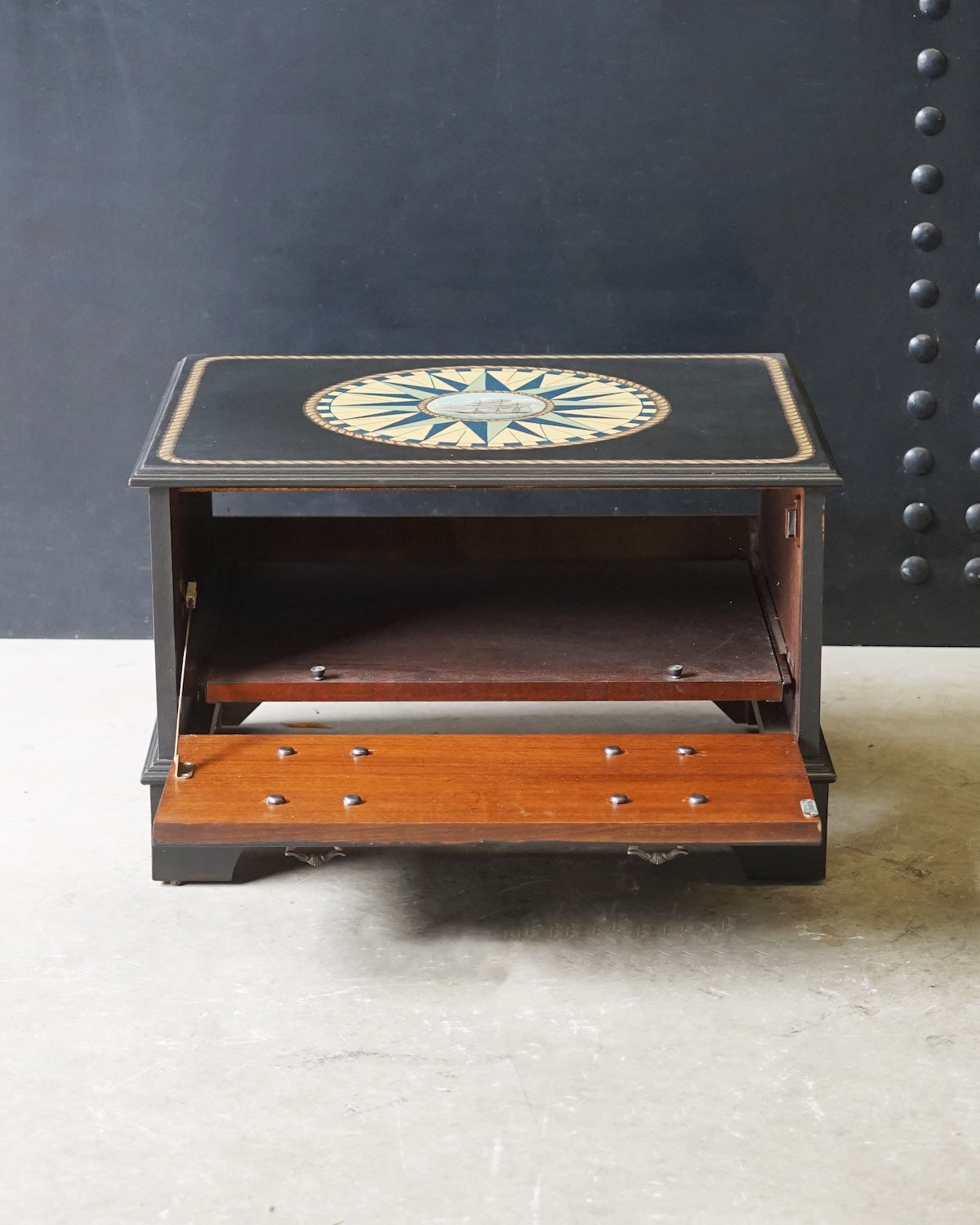 Hand-Painted Seafaring Cabinet Trinity Marine