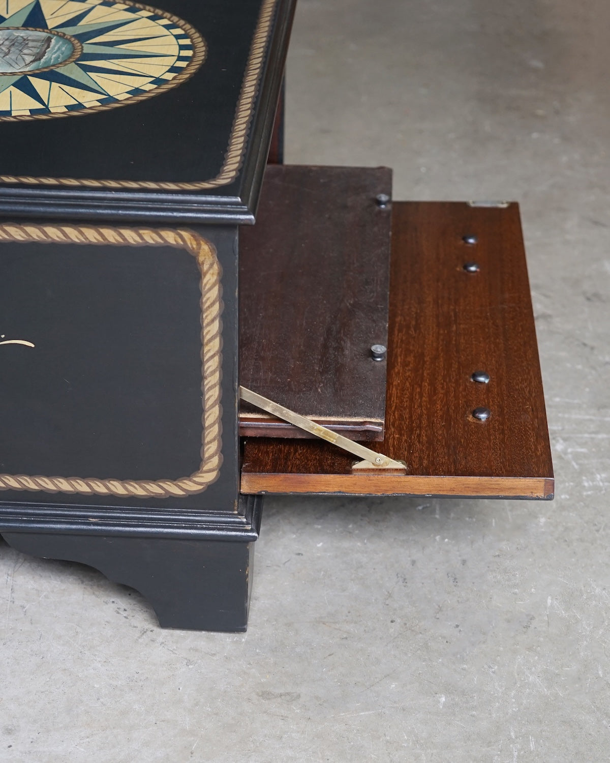 Hand-Painted Seafaring Cabinet Trinity Marine