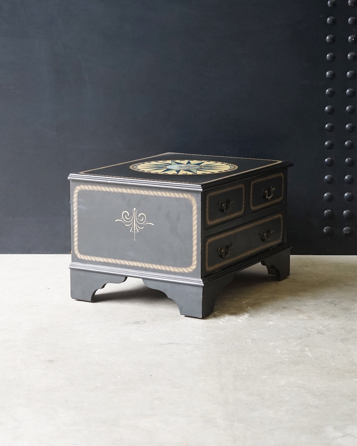 Hand-Painted Seafaring Cabinet Trinity Marine