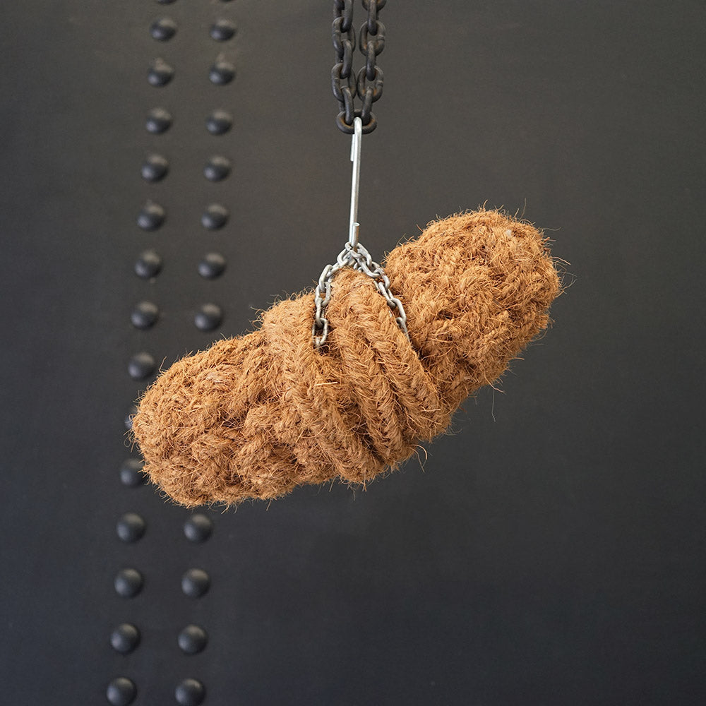 Small Reclaimed Natural Coir Boat Fender - Chain Trinity Marine