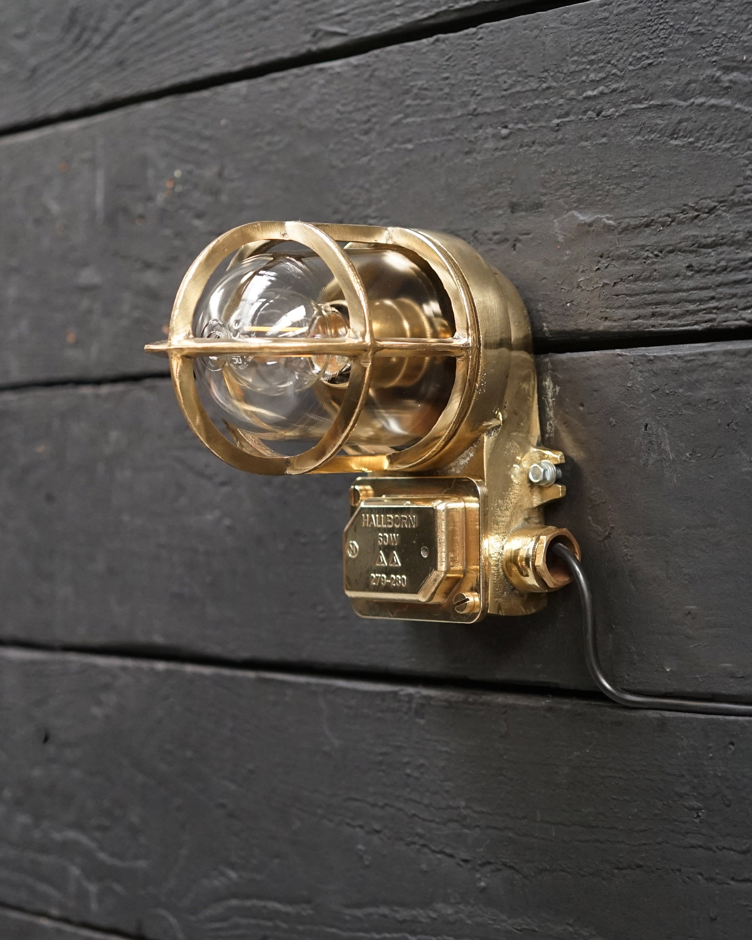 Small Vintage Swedish Ships Wall Lights - Conduit Trinity Marine