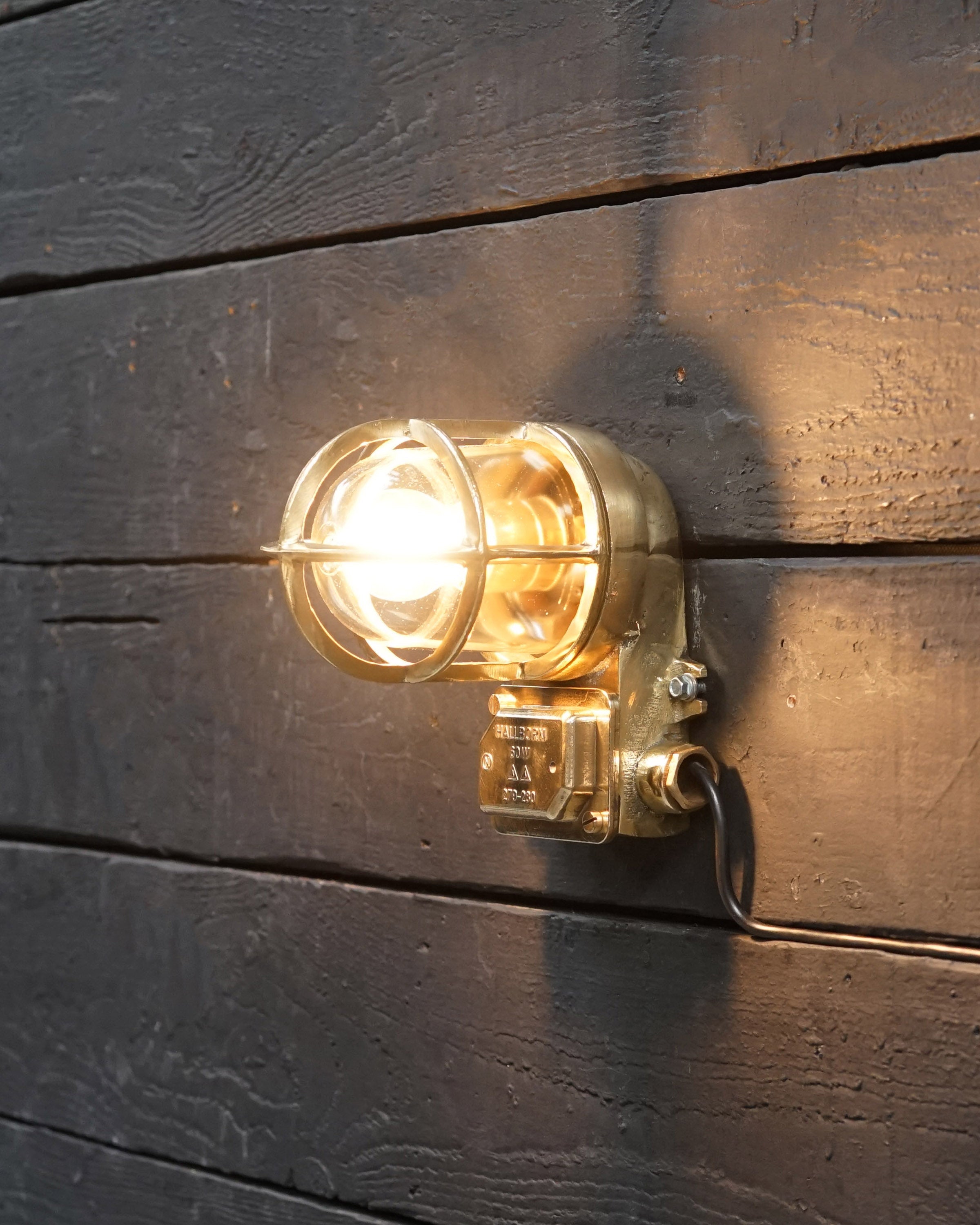 Small Vintage Swedish Ships Wall Lights - Conduit Trinity Marine