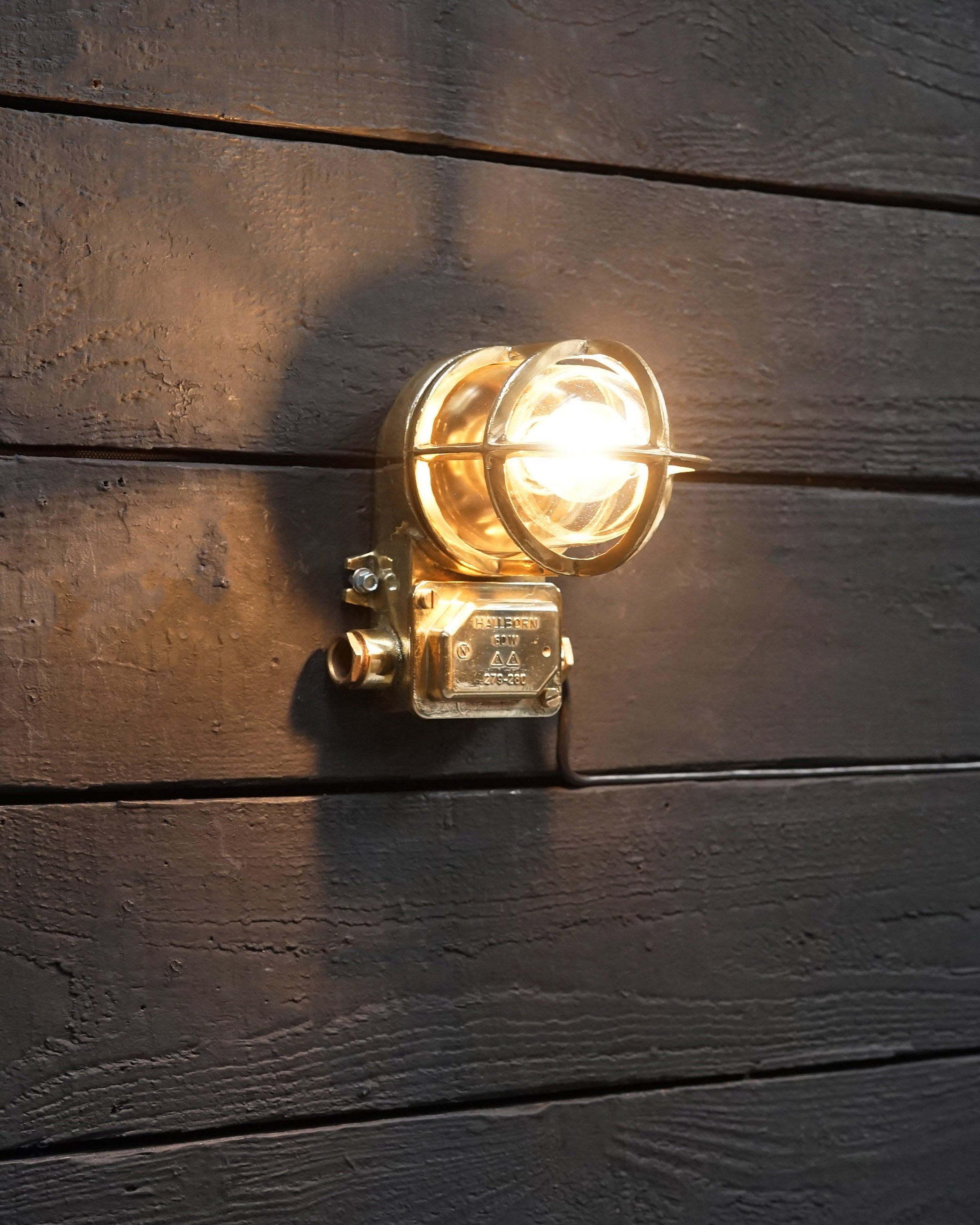 Small Vintage Swedish Ships Wall Lights - Conduit Trinity Marine
