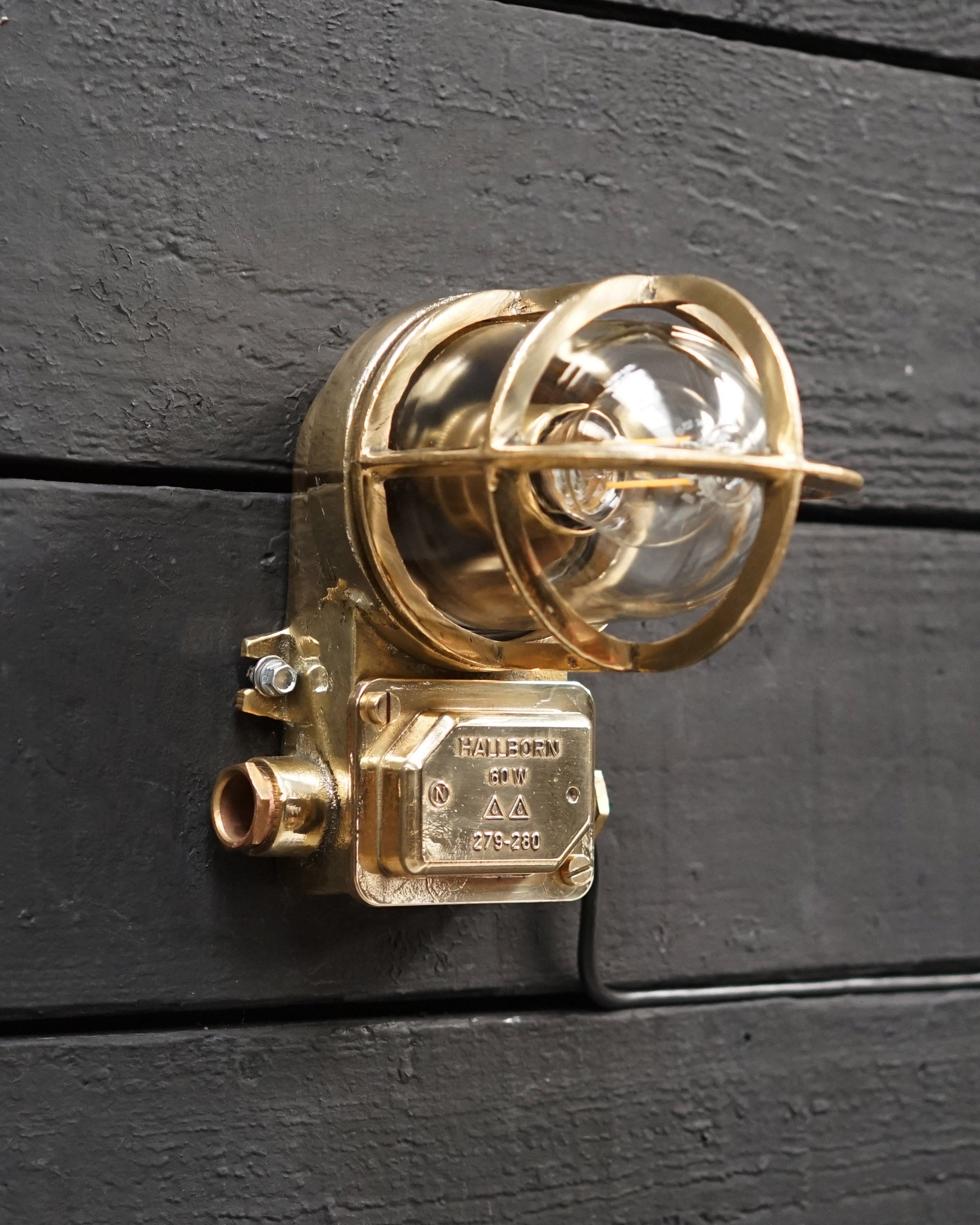 Small Vintage Swedish Ships Wall Lights - Conduit Trinity Marine